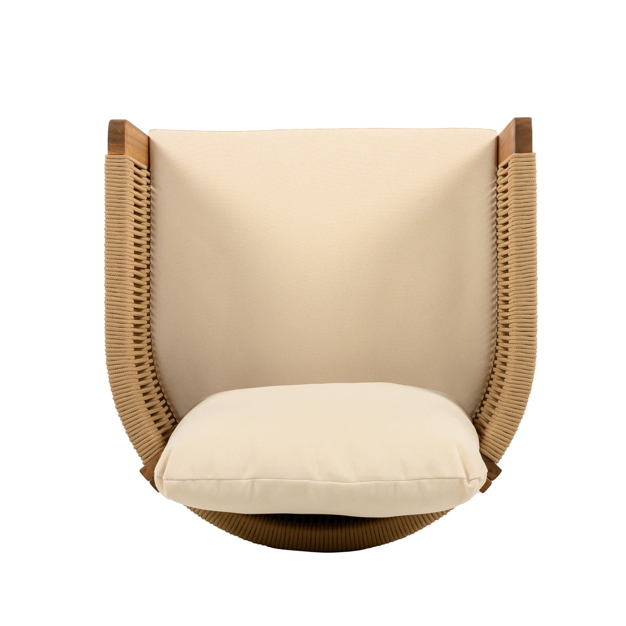 Outdoor Dining Chairs With Rope Handles (Set of 2)