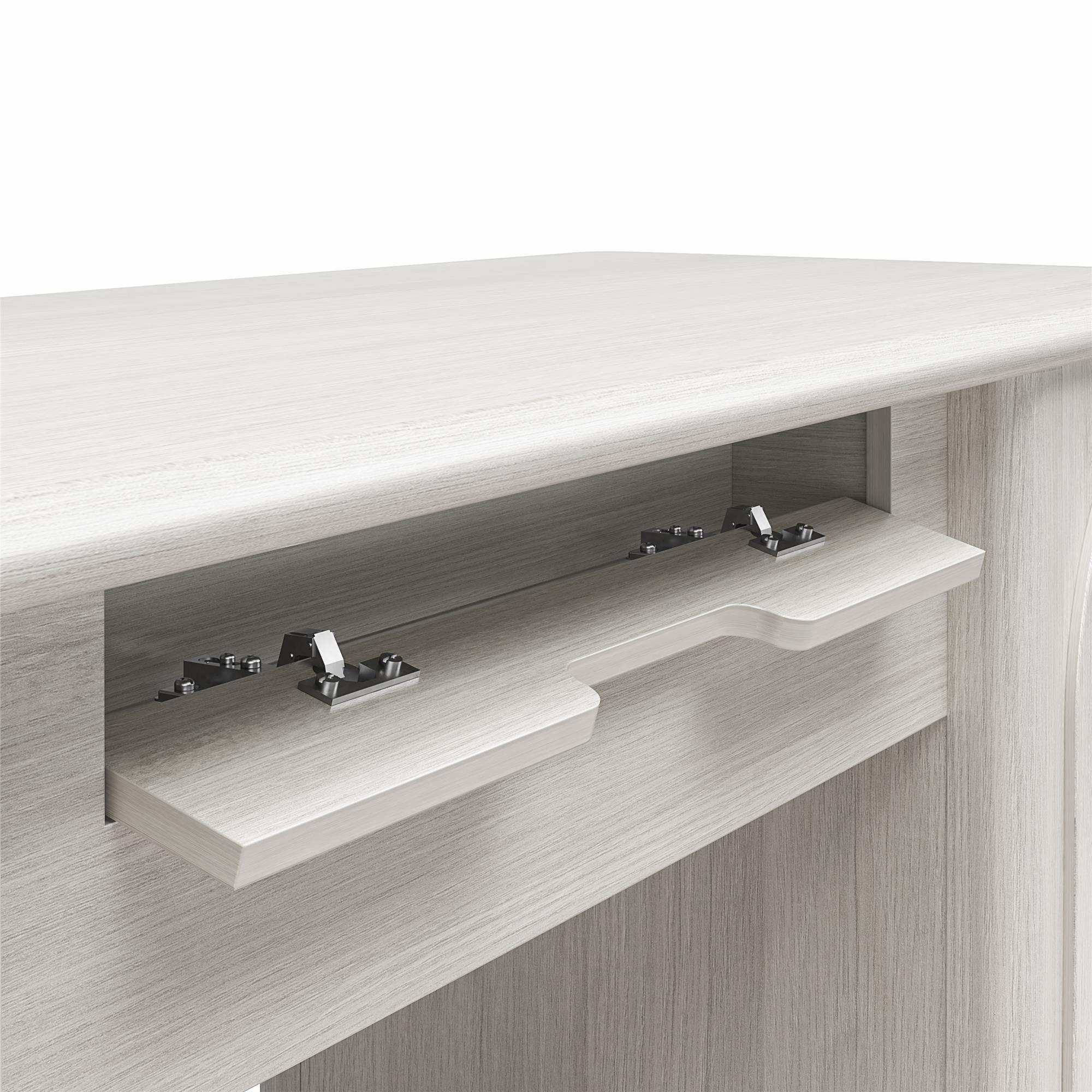 Selena - Double Pedestal Desk - Rustic White