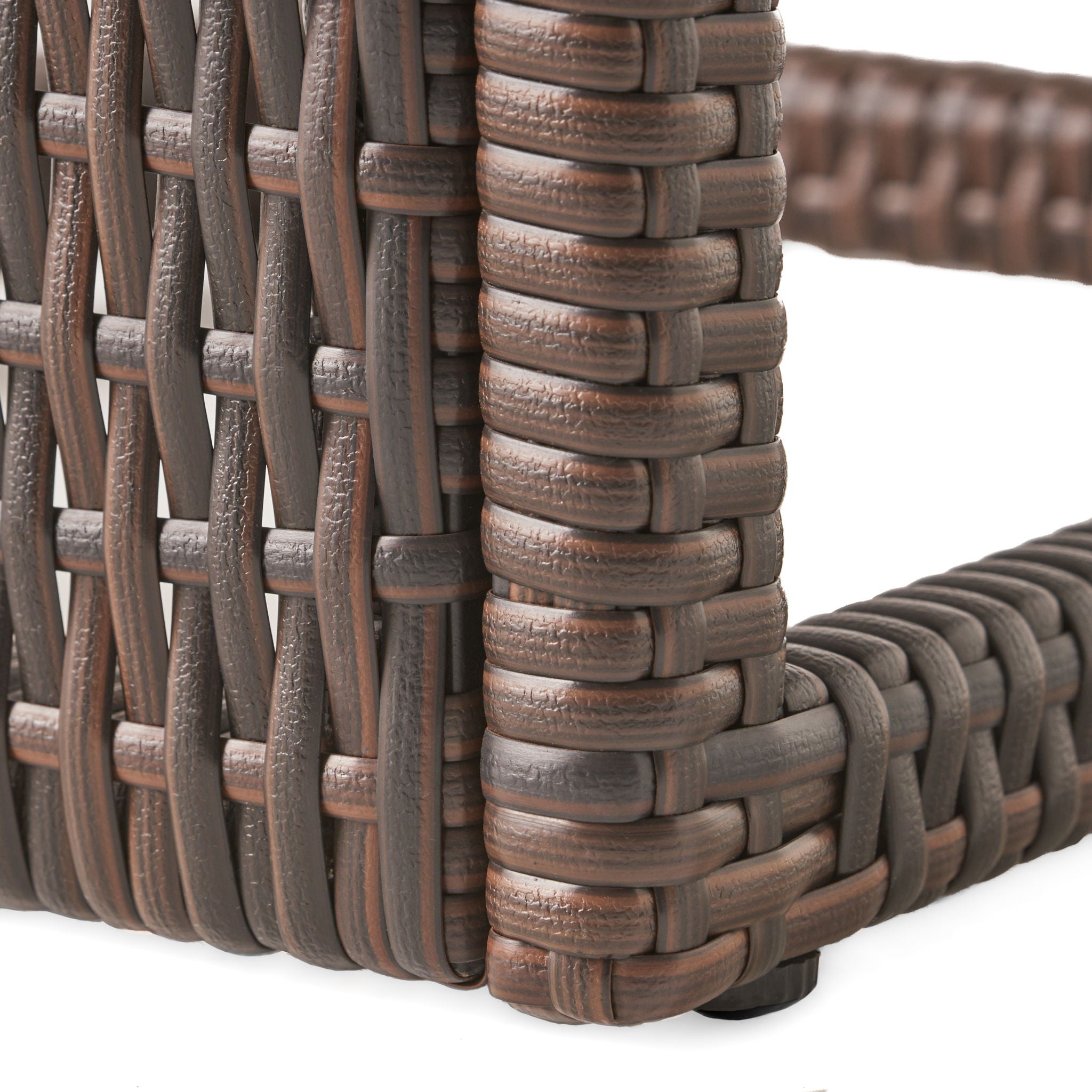 Bucharest - End Table C Shaped Side Table Rattan - Brown