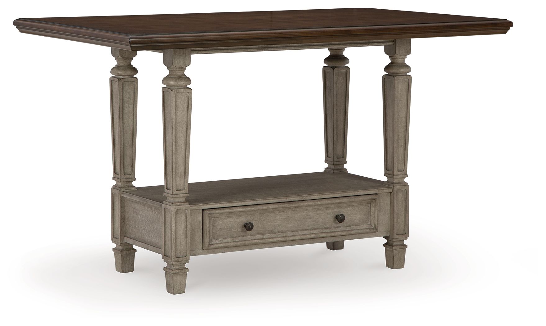 Signature Design by Ashley® Lodenbay - Antique Gray - Rectangular Dining Room Counter Table | Meri Furniture