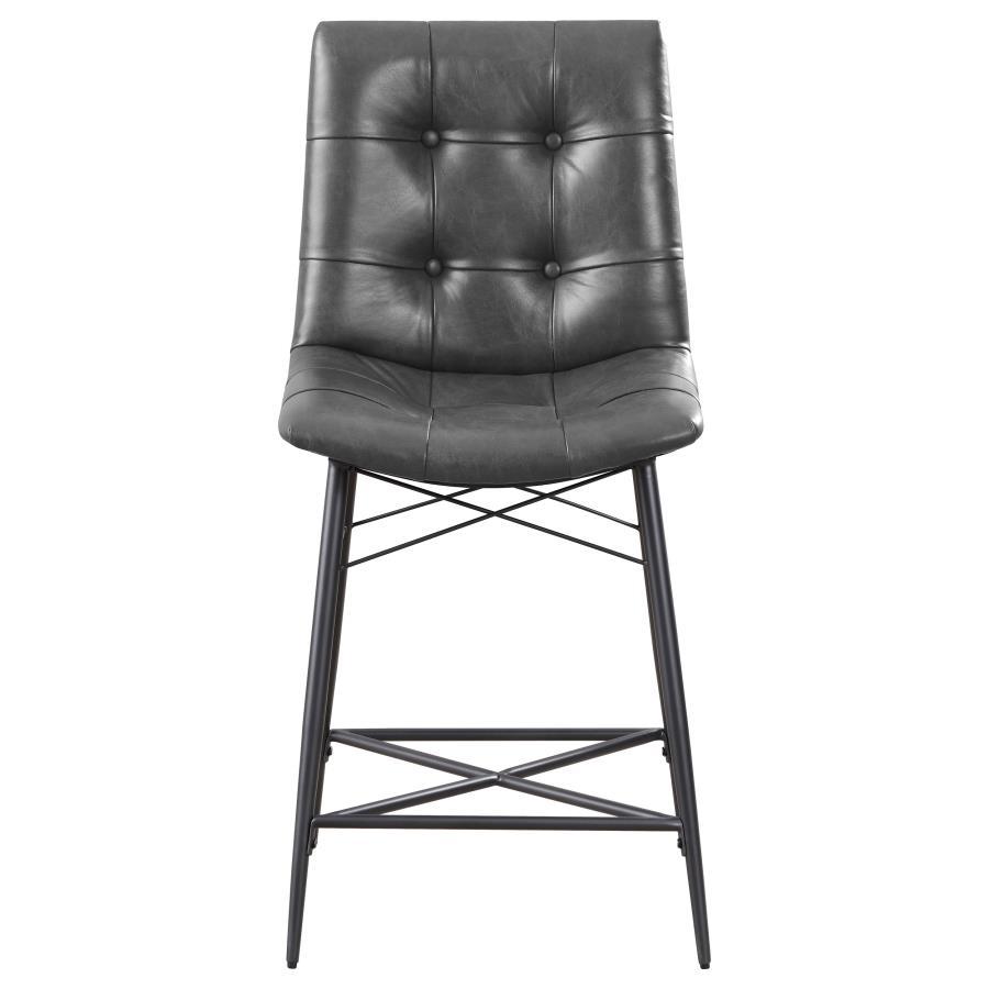 Coaster Fine Furniture Aiken - Upholstered Tufted Counter Chair (Set of 2) | Meri Furniture