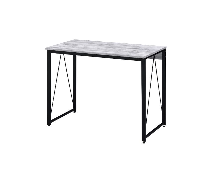 ACME Simple, bold, and appealing, the Zaidin Desk will give your workplace a distinct look with rustic industrial style. | Meri Furniture
