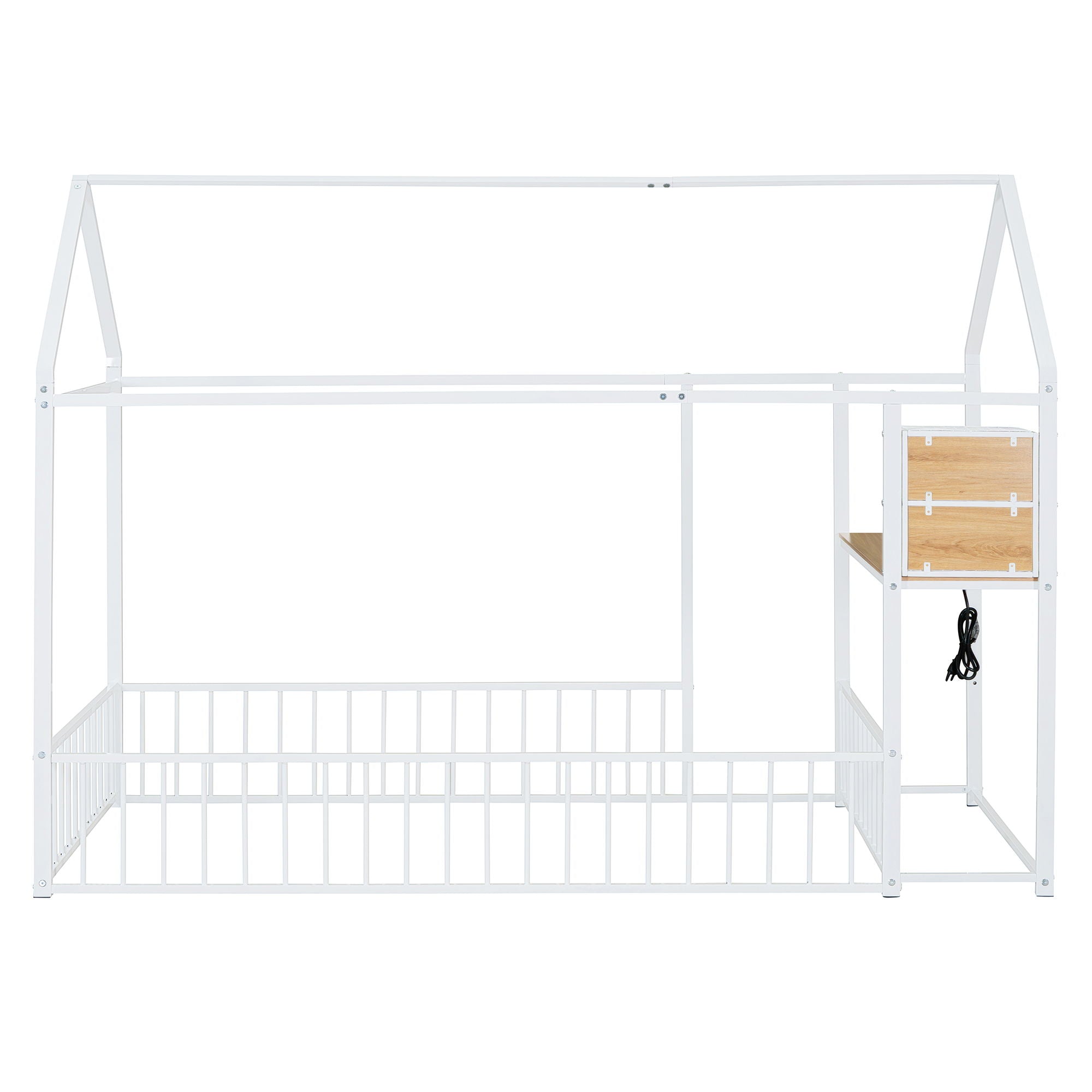 House Frame With Desk, Shelves, Power Outlets And USB Ports