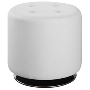 Coaster Fine Furniture Bowman - Round Upholstered Tufted Swivel Ottoman | Meri Furniture