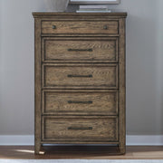 Carolina Park - 5 Drawer Chest - Brown