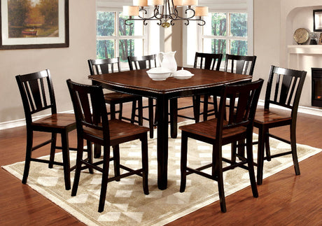 Furniture of America Dover - Counter Height Table With Leaf - Black / Cherry | Meri Furniture