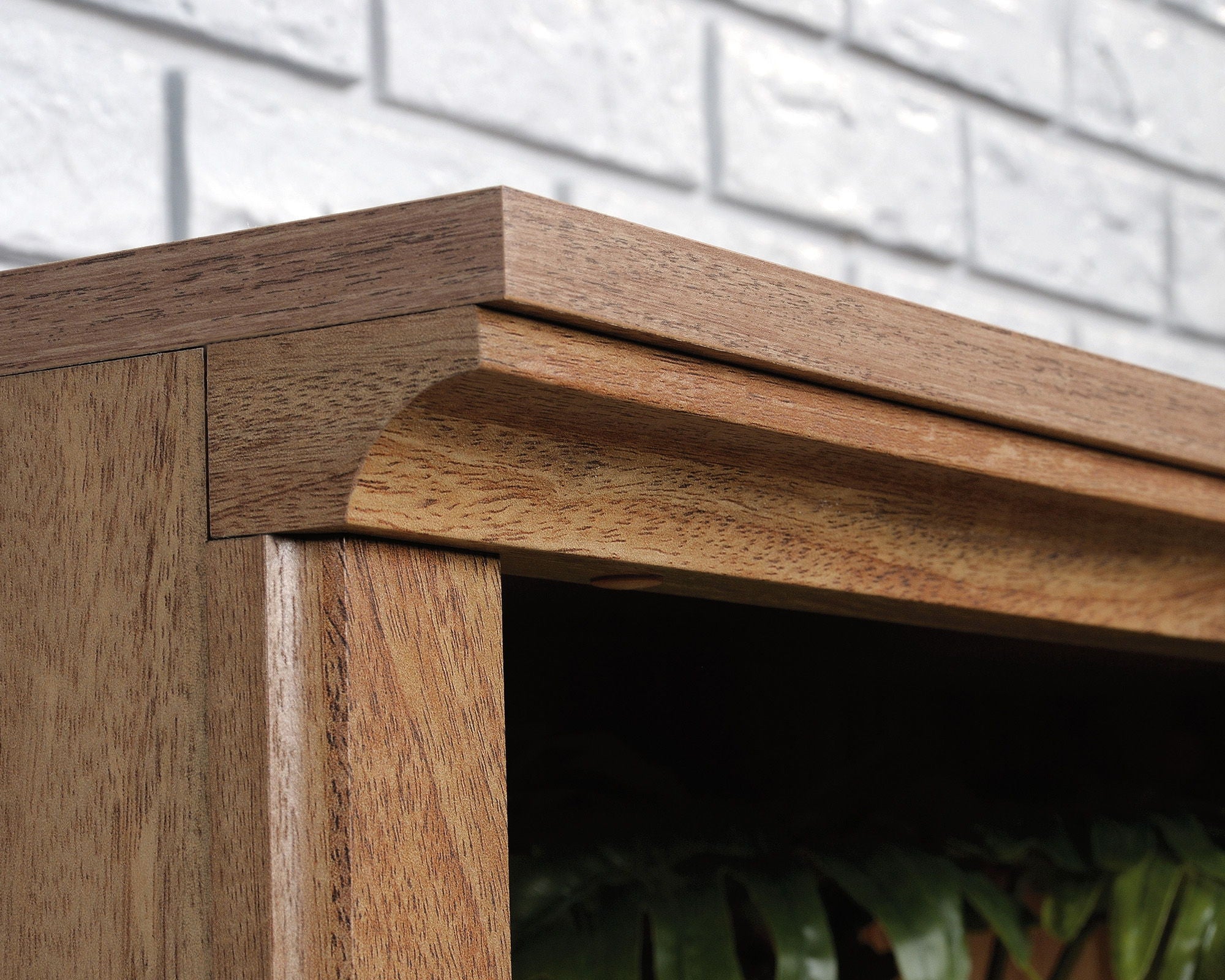 Transitional 3-Shelf 2-Door Bookcase