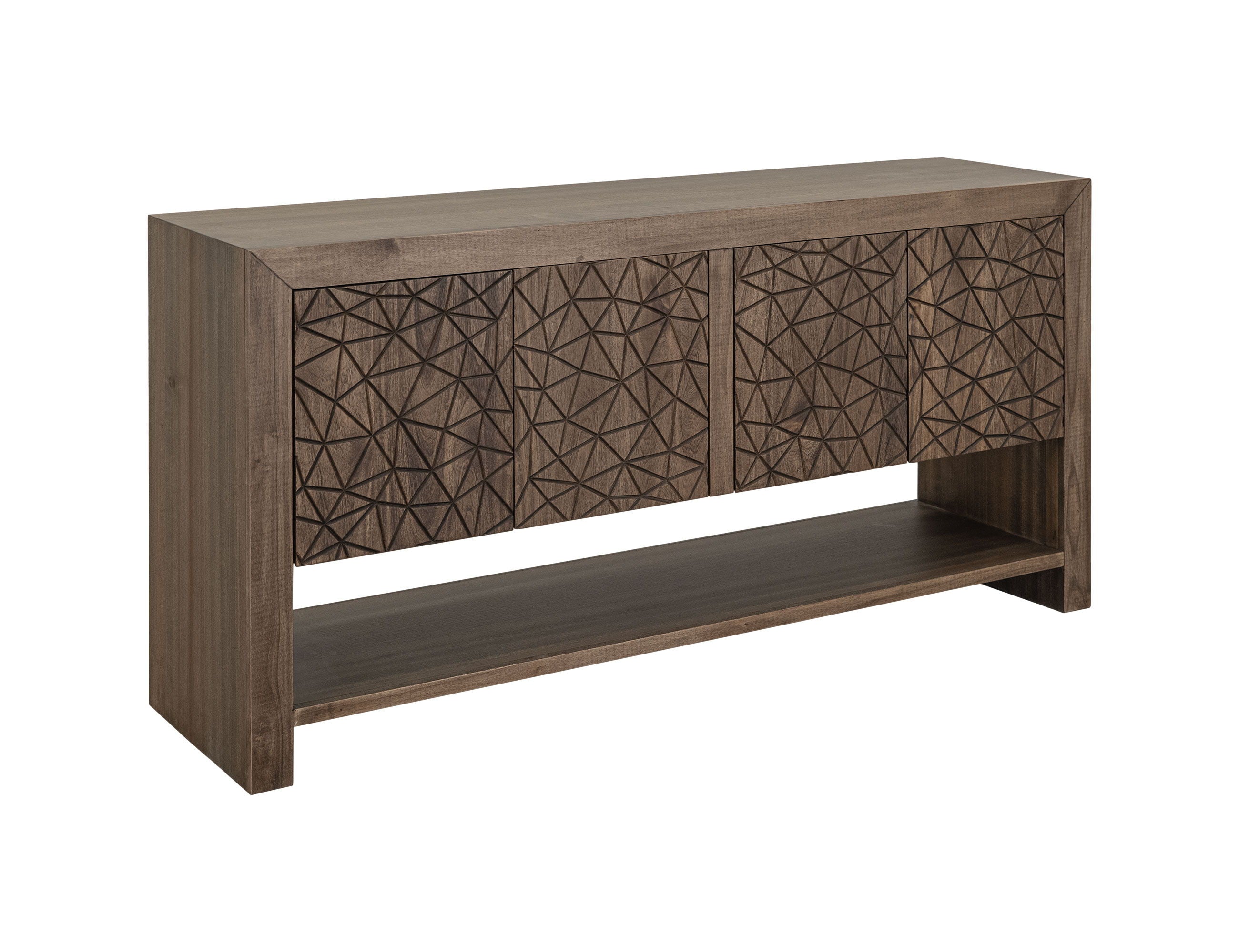 International Furniture Direct Jaspe - Console - Brown | Meri Furniture