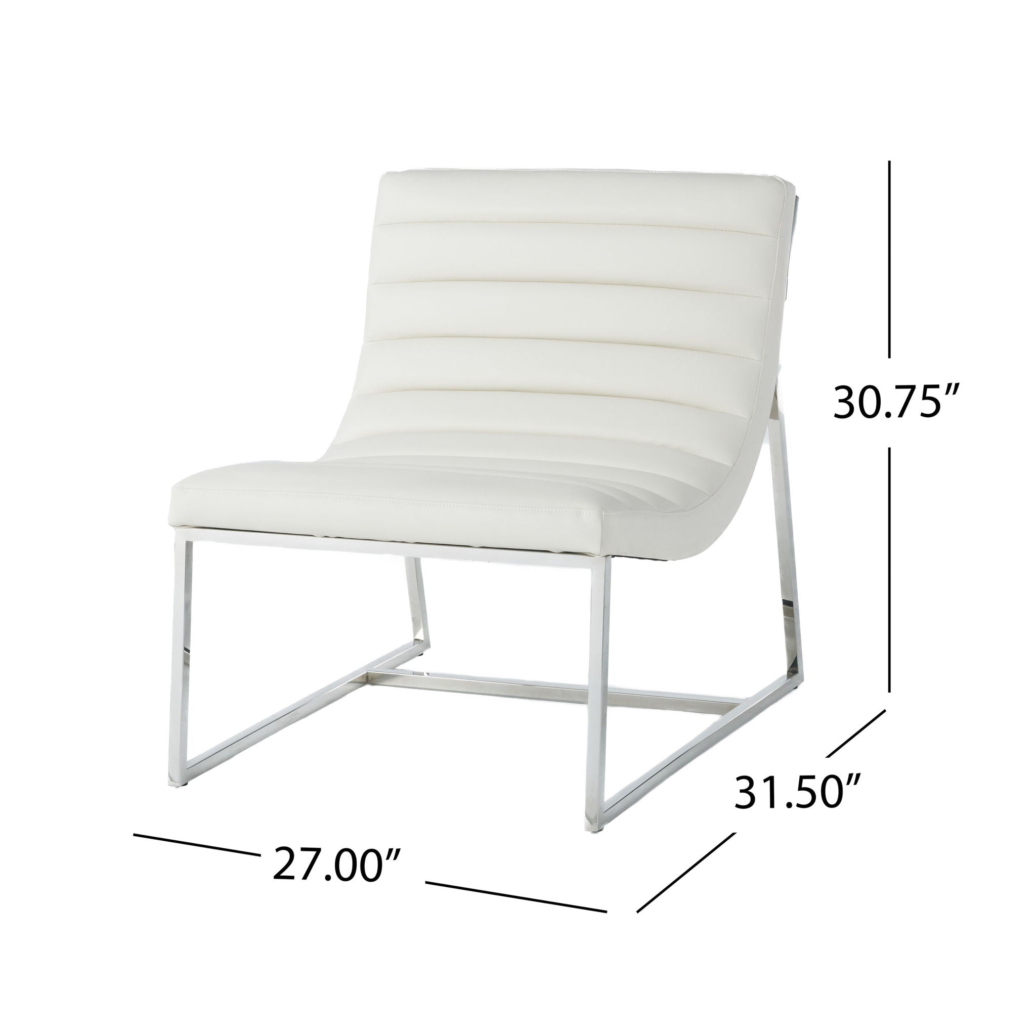 Wilmouth - Roll Occasional Chair - White