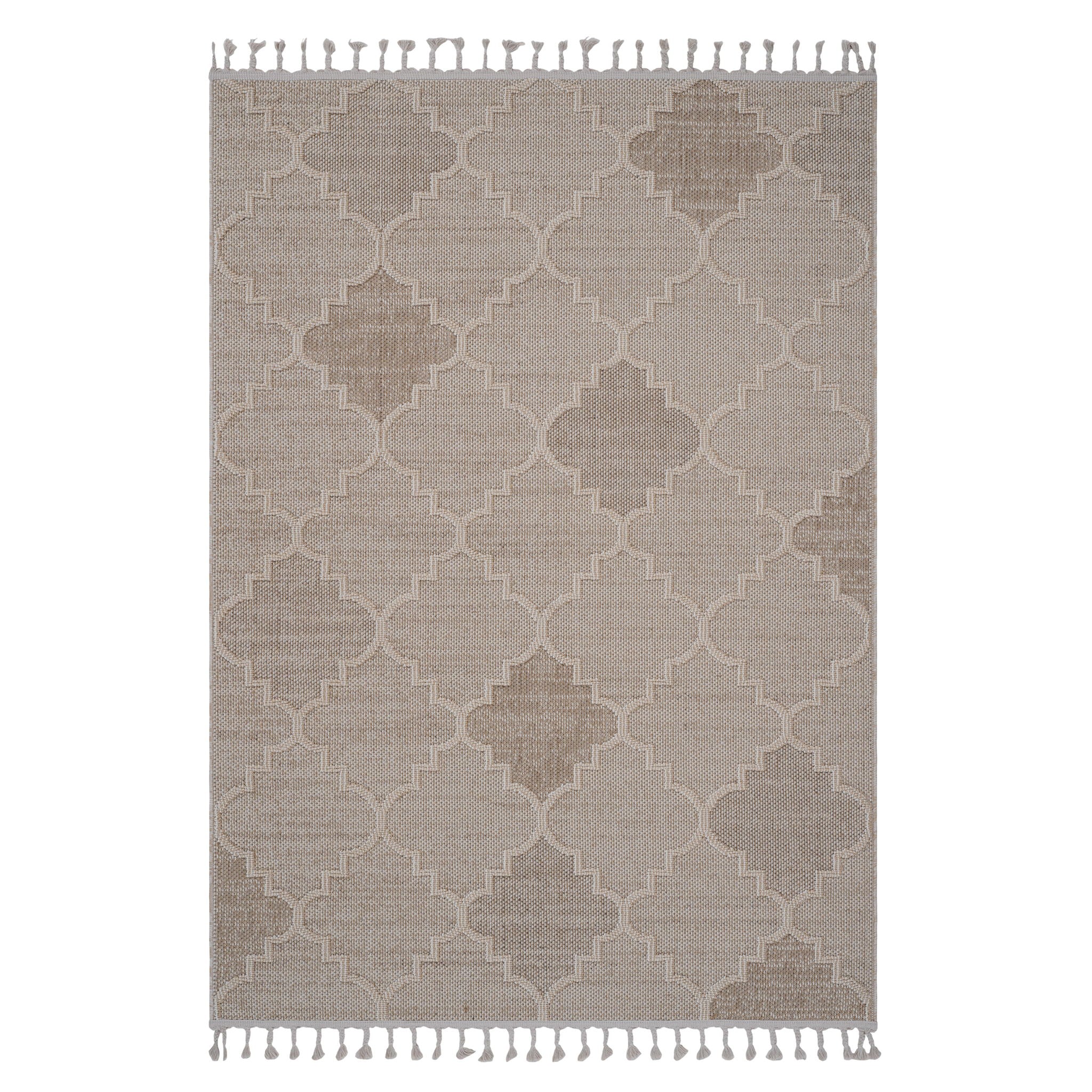 Guros - 6' X 9' Trellis Indoor / Outdoor Area Rug - Cream