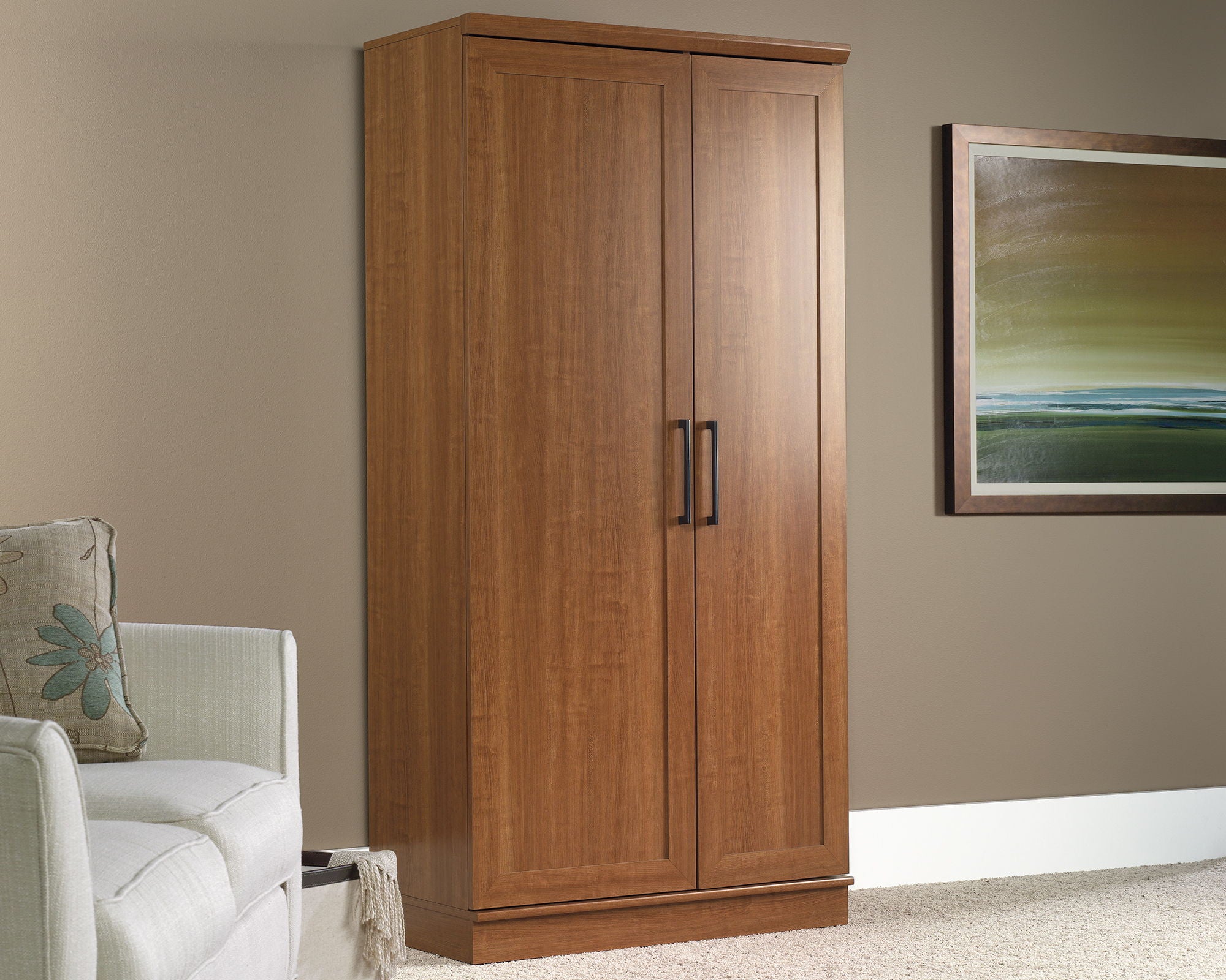 Storage Cabinet in Sienna Oak