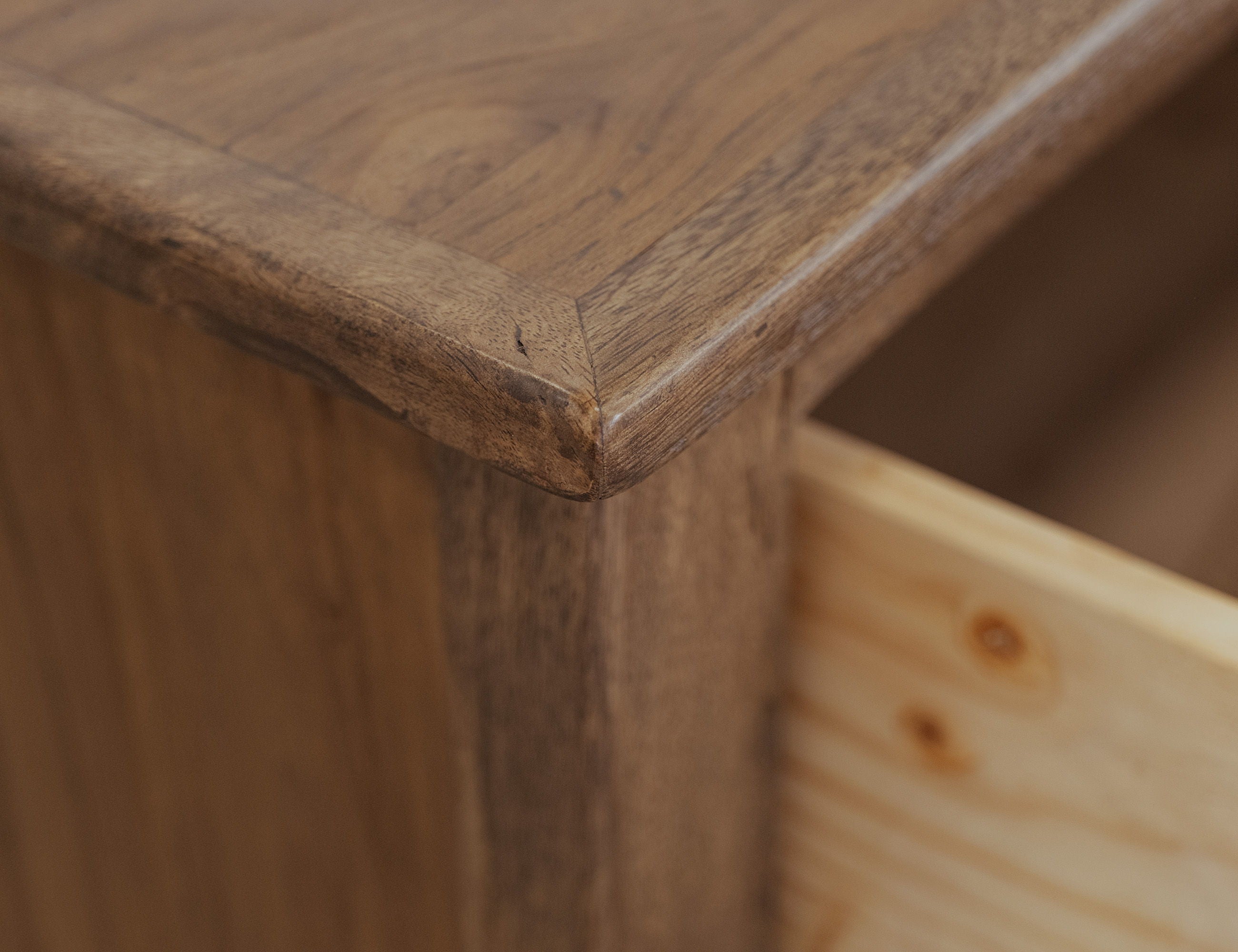 International Furniture Direct Natural Teca - Nightstand - Brown | Meri Furniture