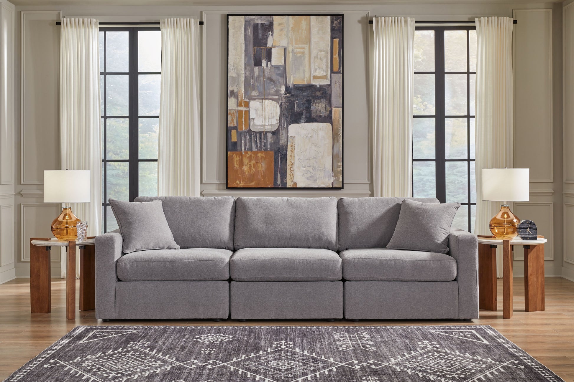 Signature Design by Ashley® Modmax - Granite - Sectional | Meri Furniture