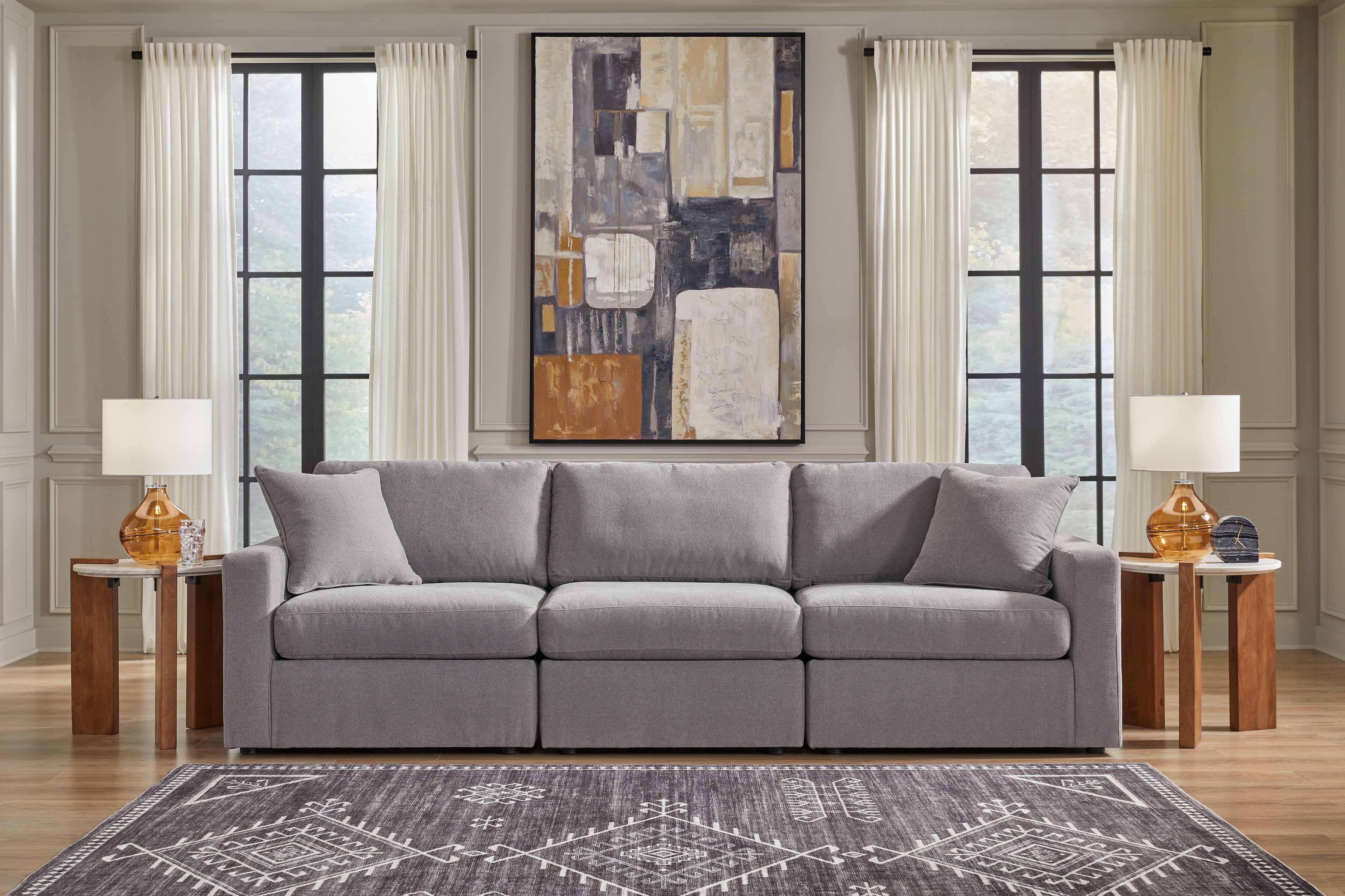 Signature Design by Ashley® Modmax - Granite - Sectional | Meri Furniture