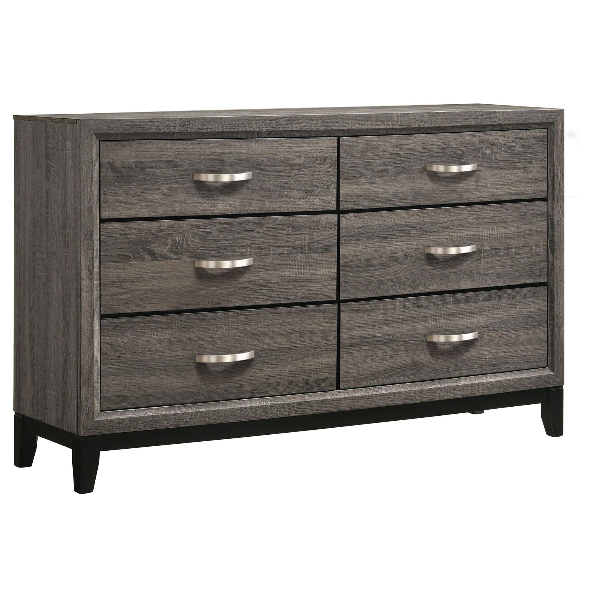 Watson Five-piece Eastern King Bedroom Set Grey Oak