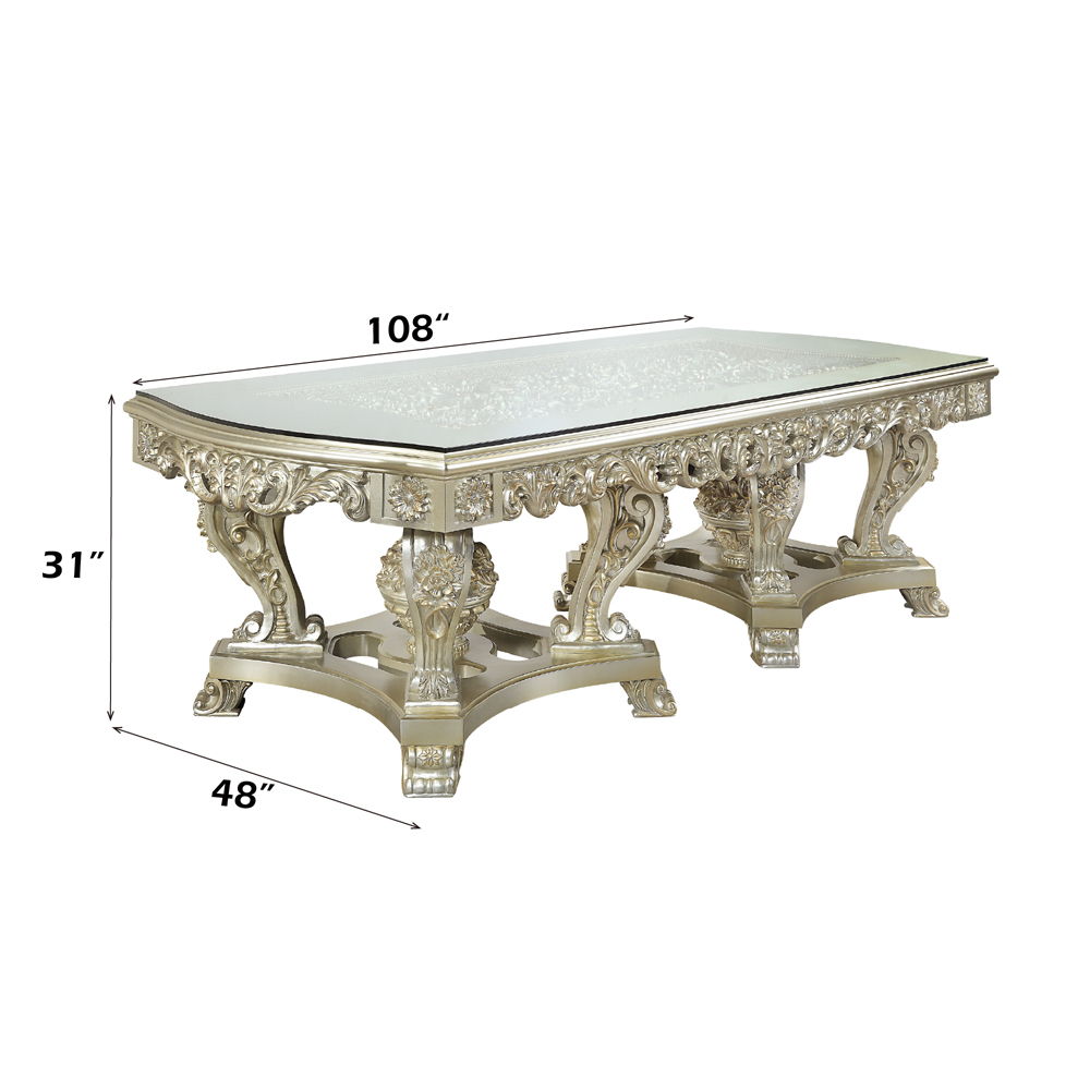 Sorina - Dining Table - Antique Gold