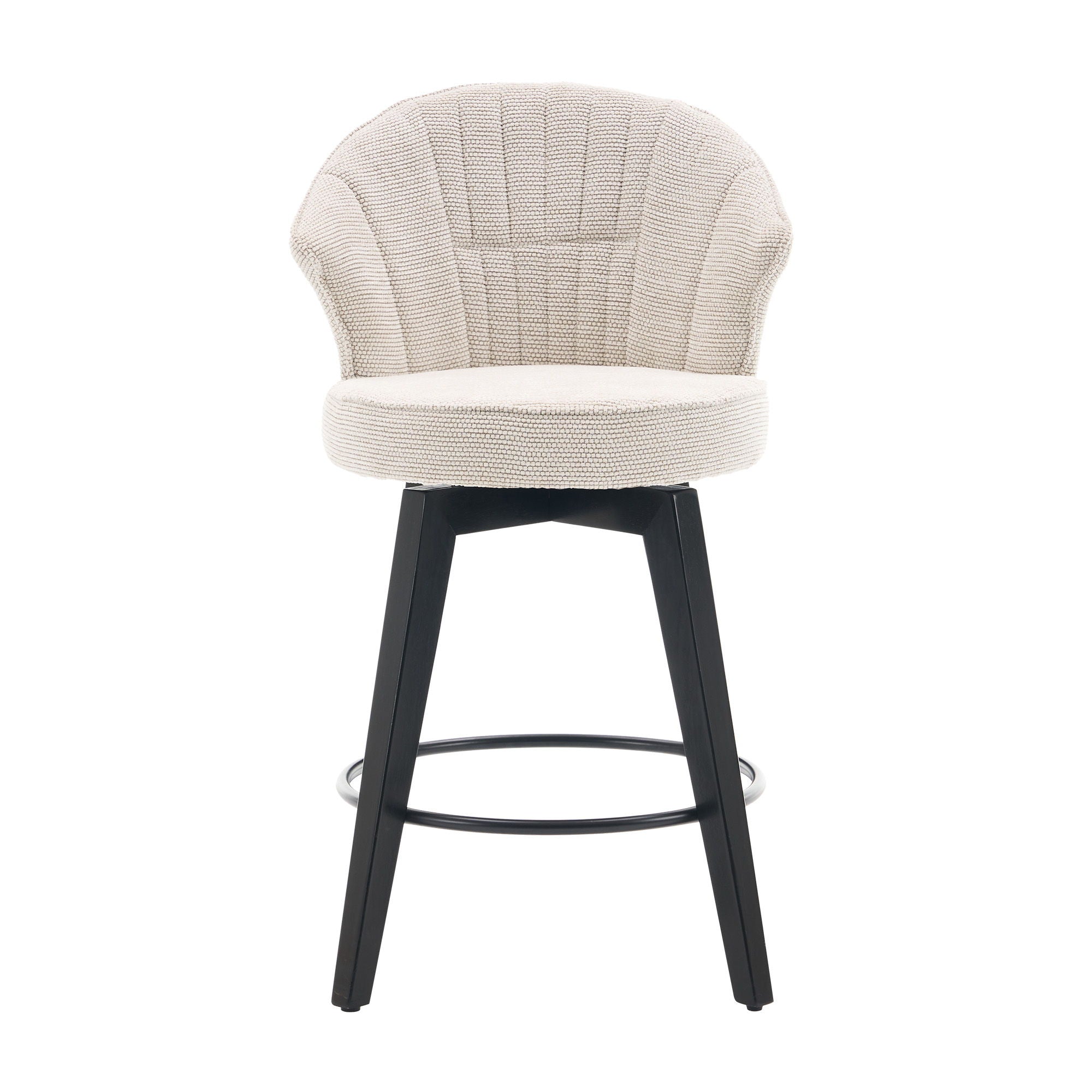 Wing Back Swivel Bar Stools (Set of 2)