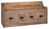 Garrettville - Brown - Storage Bench