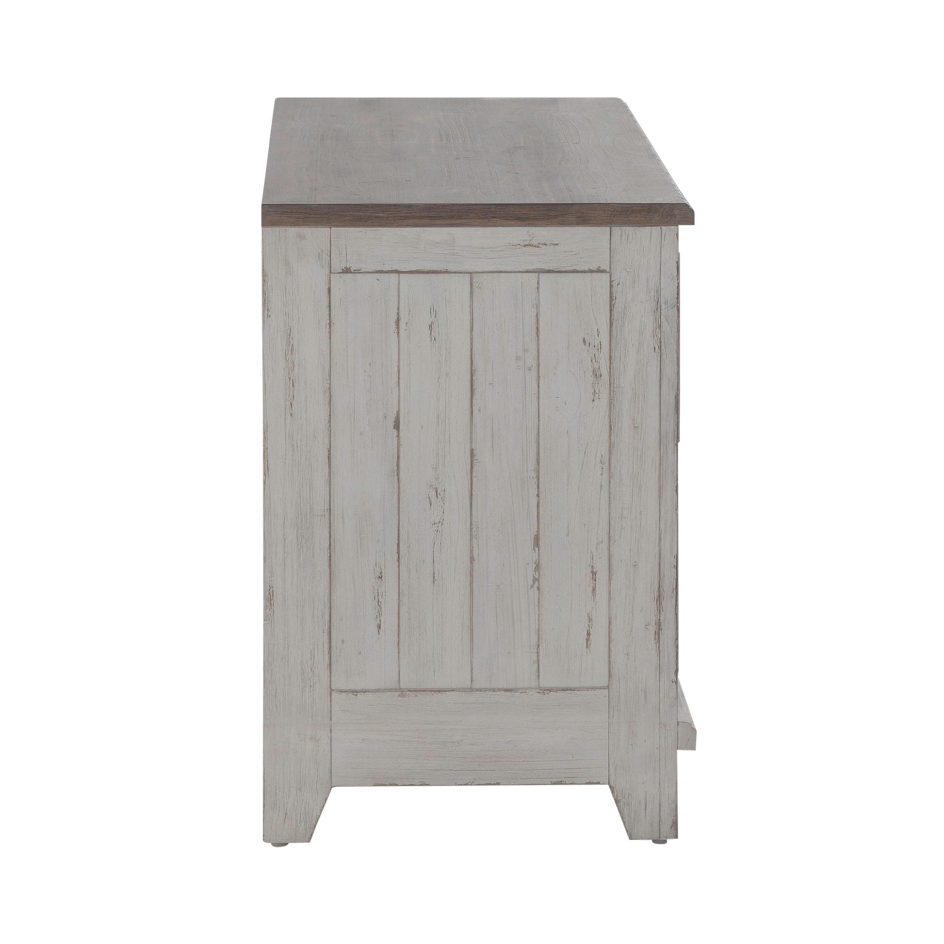 Liberty Furniture River Place - Curio Base - White | Meri Furniture