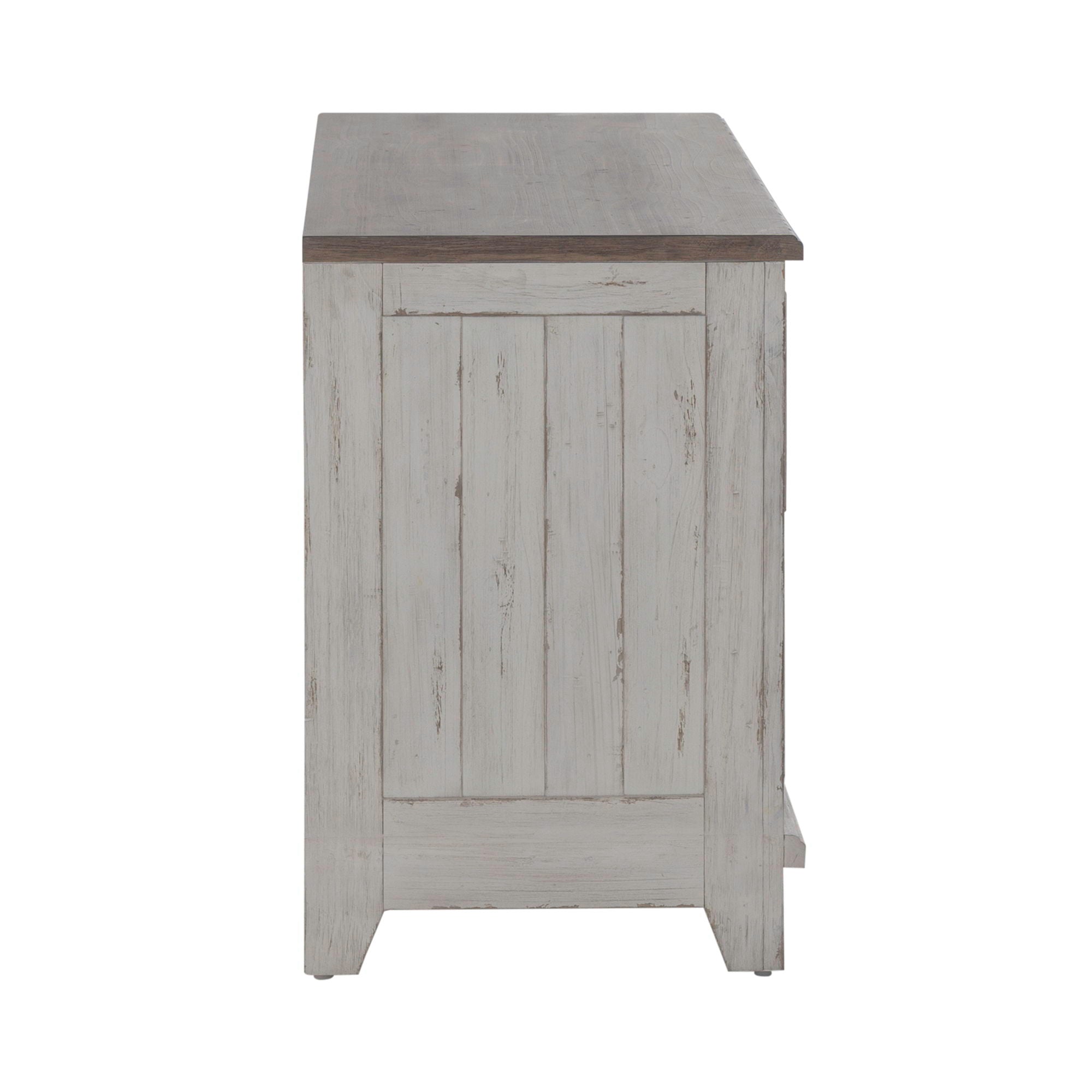 Liberty Furniture River Place - Curio Base - White | Meri Furniture