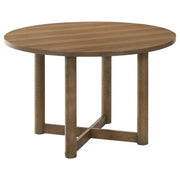 Coaster Fine Furniture Crestmore - Round Wood Dining Table - Walnut | Meri Furniture