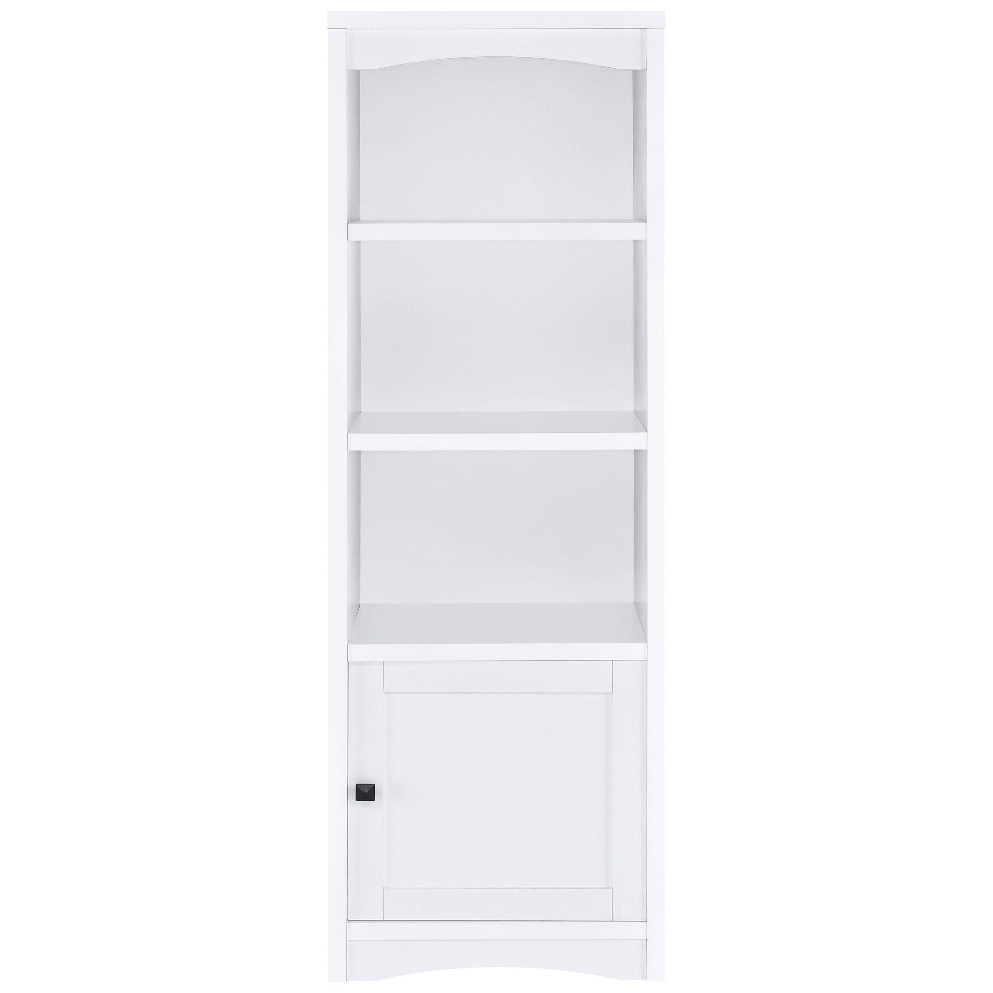 Laughlin 4-shelf Engineered Wood Media Tower White