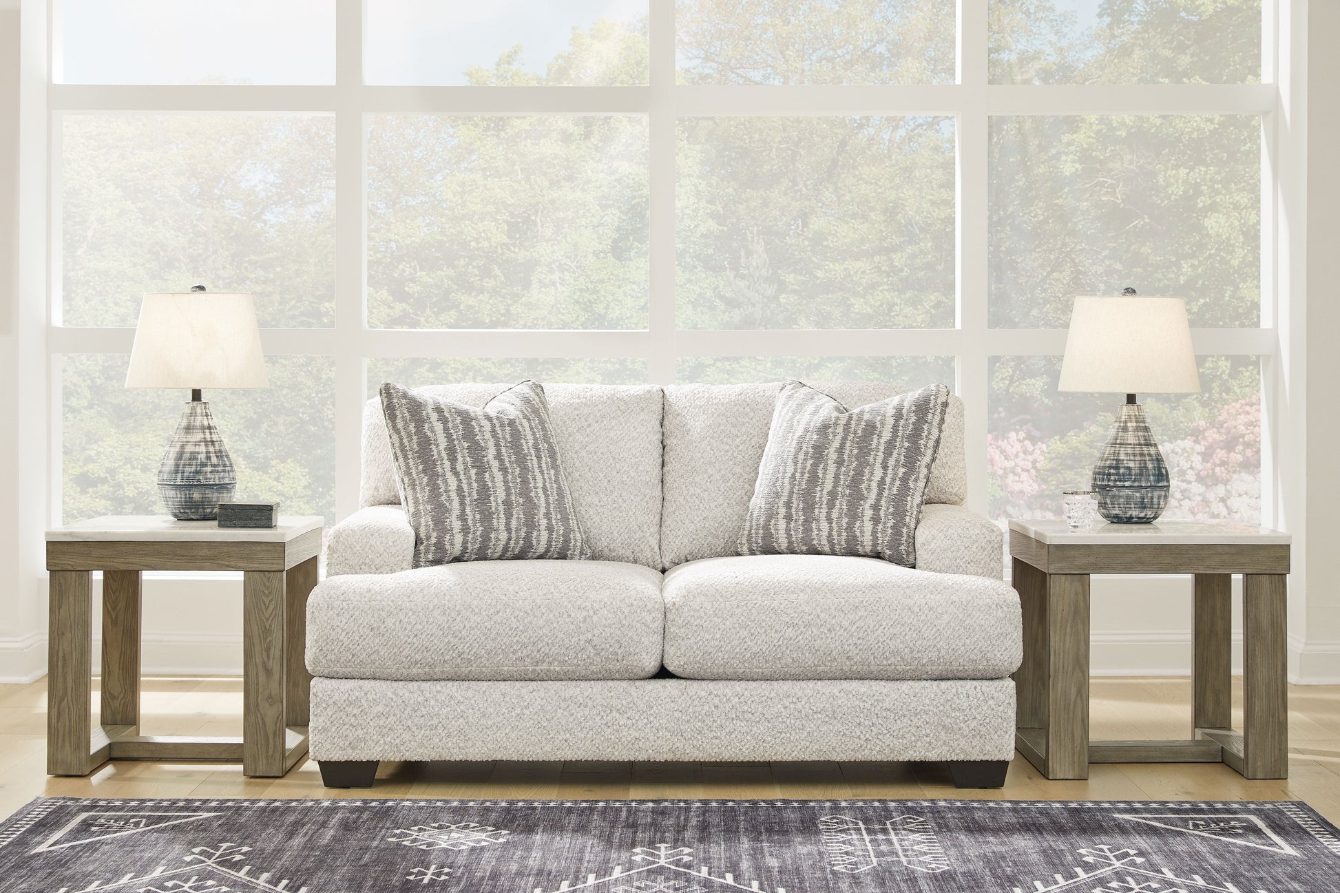Signature Design by Ashley® Brebryan - Flannel - Loveseat | Meri Furniture