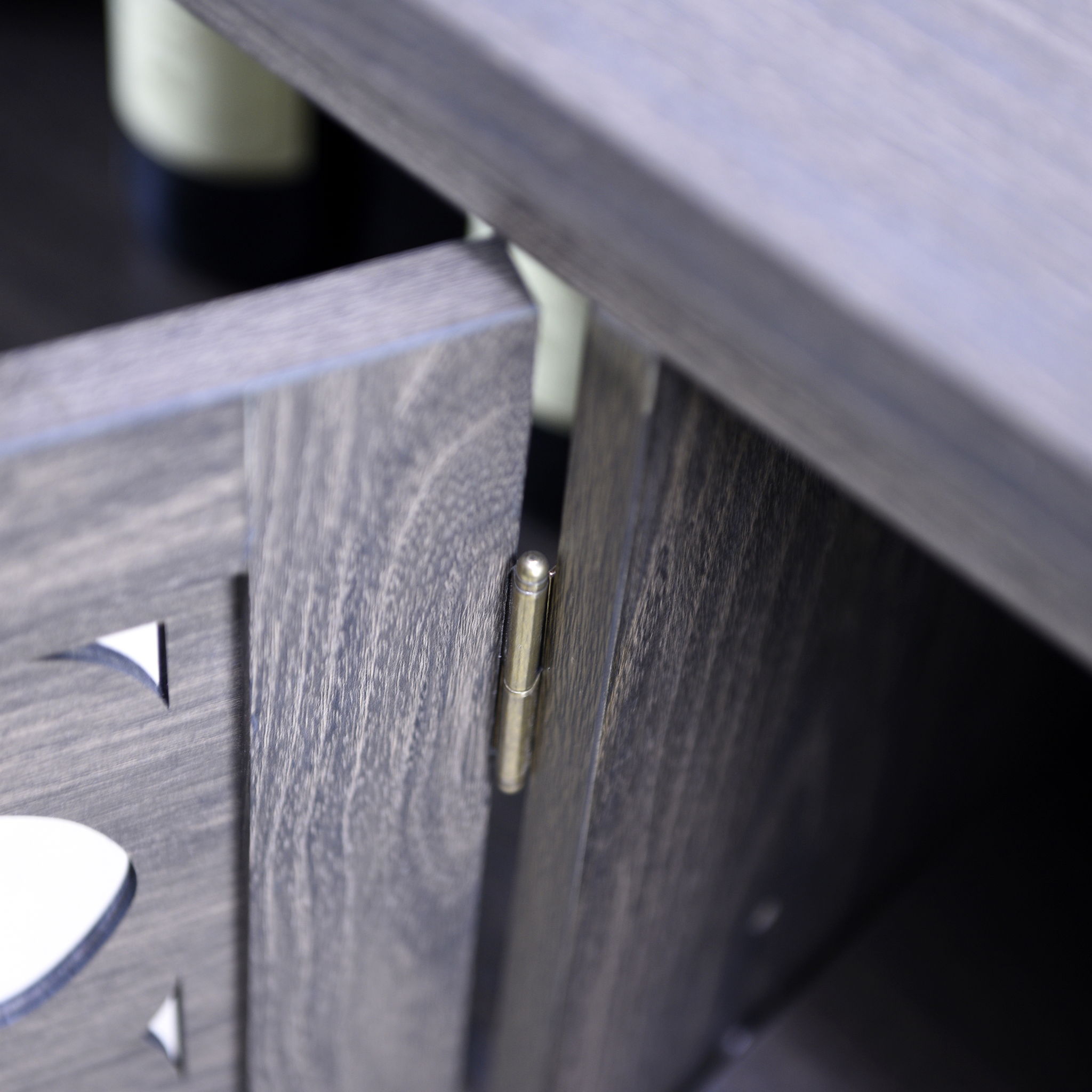 3 Door Mirrored Sideboard Cabinet With Adjustable Shelves