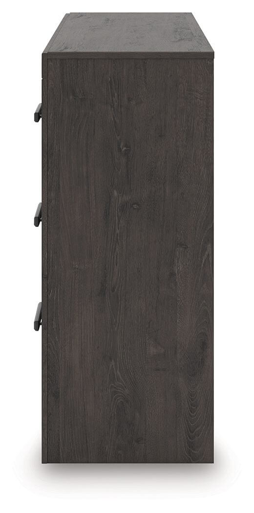 Prendonea - Six Drawer Dresser - Charcoal