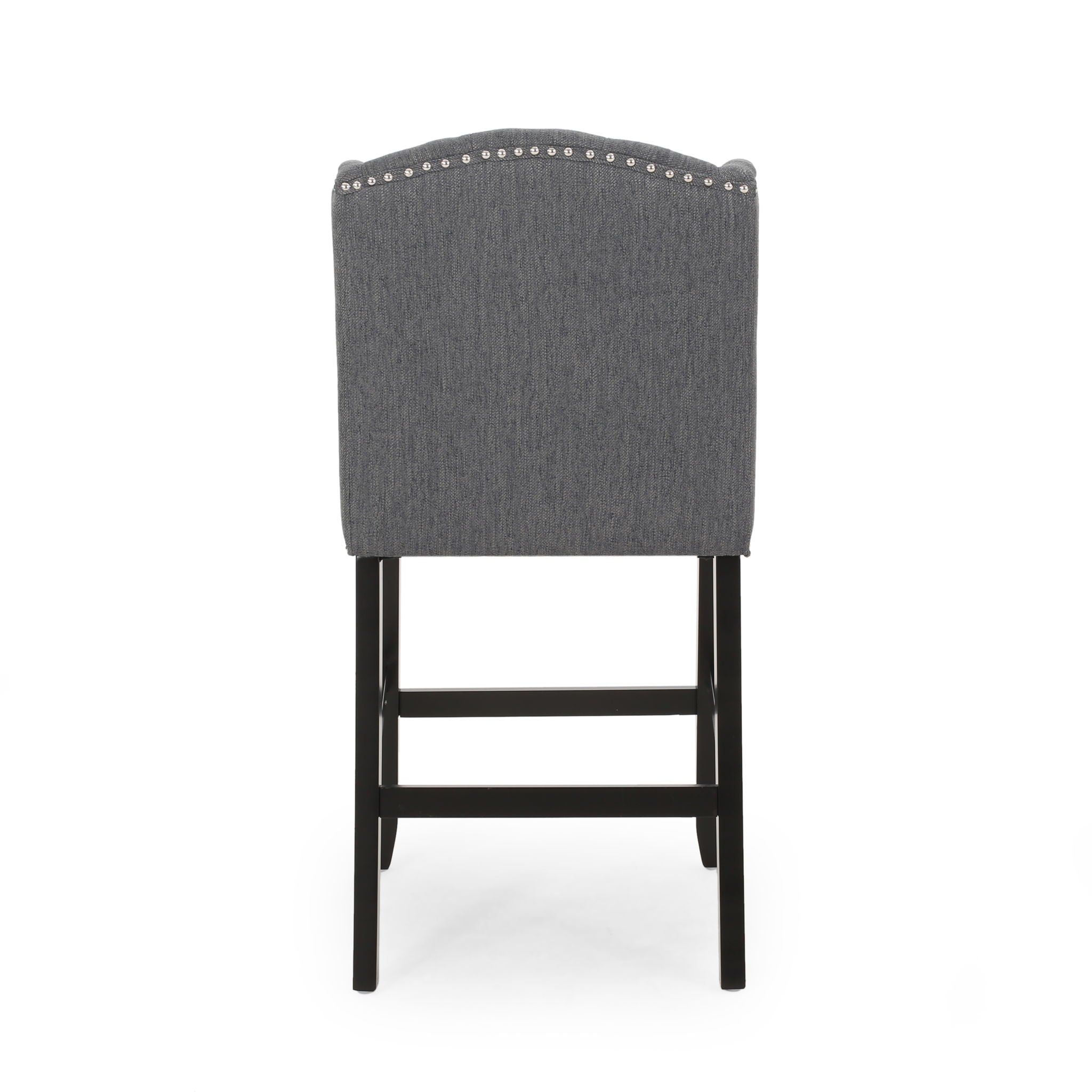 Vienna - Fabric Tufted Counter Stool With Nailhead Accents (Set of 2)