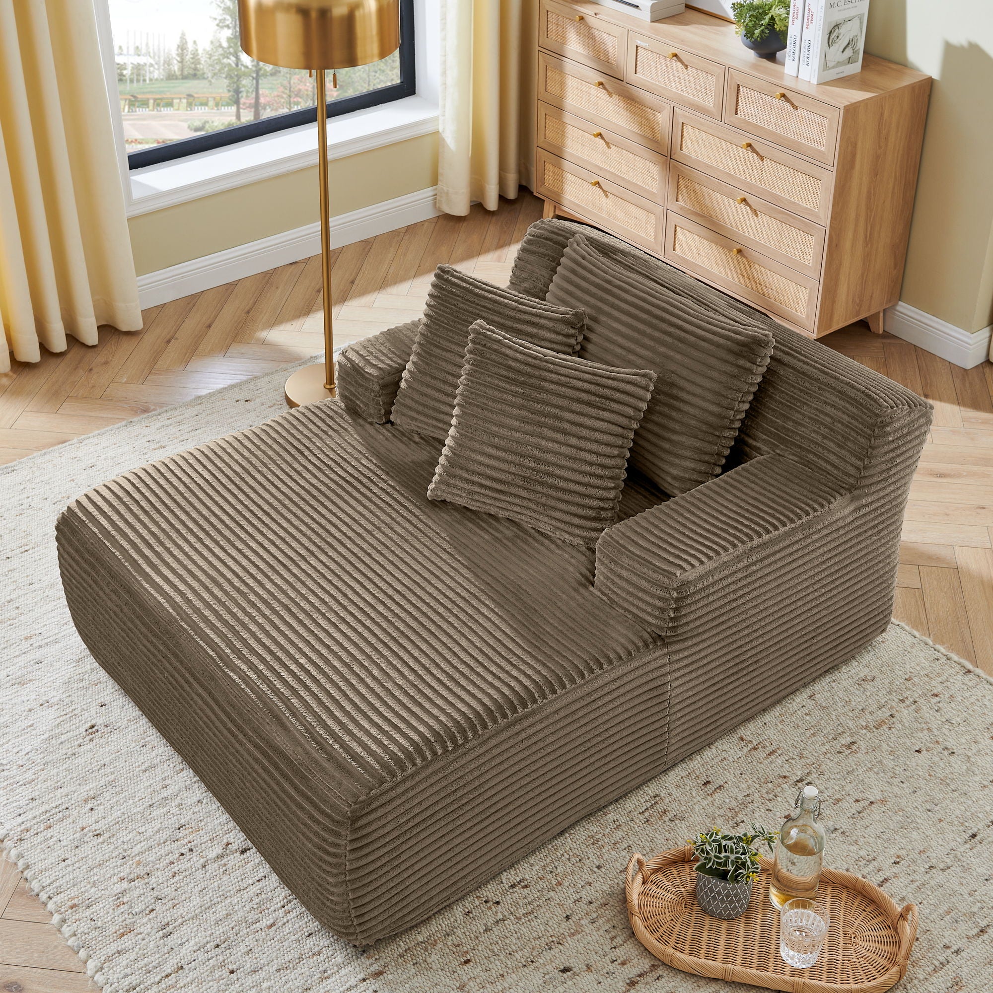 Modern Single Lazy Sofa Lounge Chair With High Density Foam
