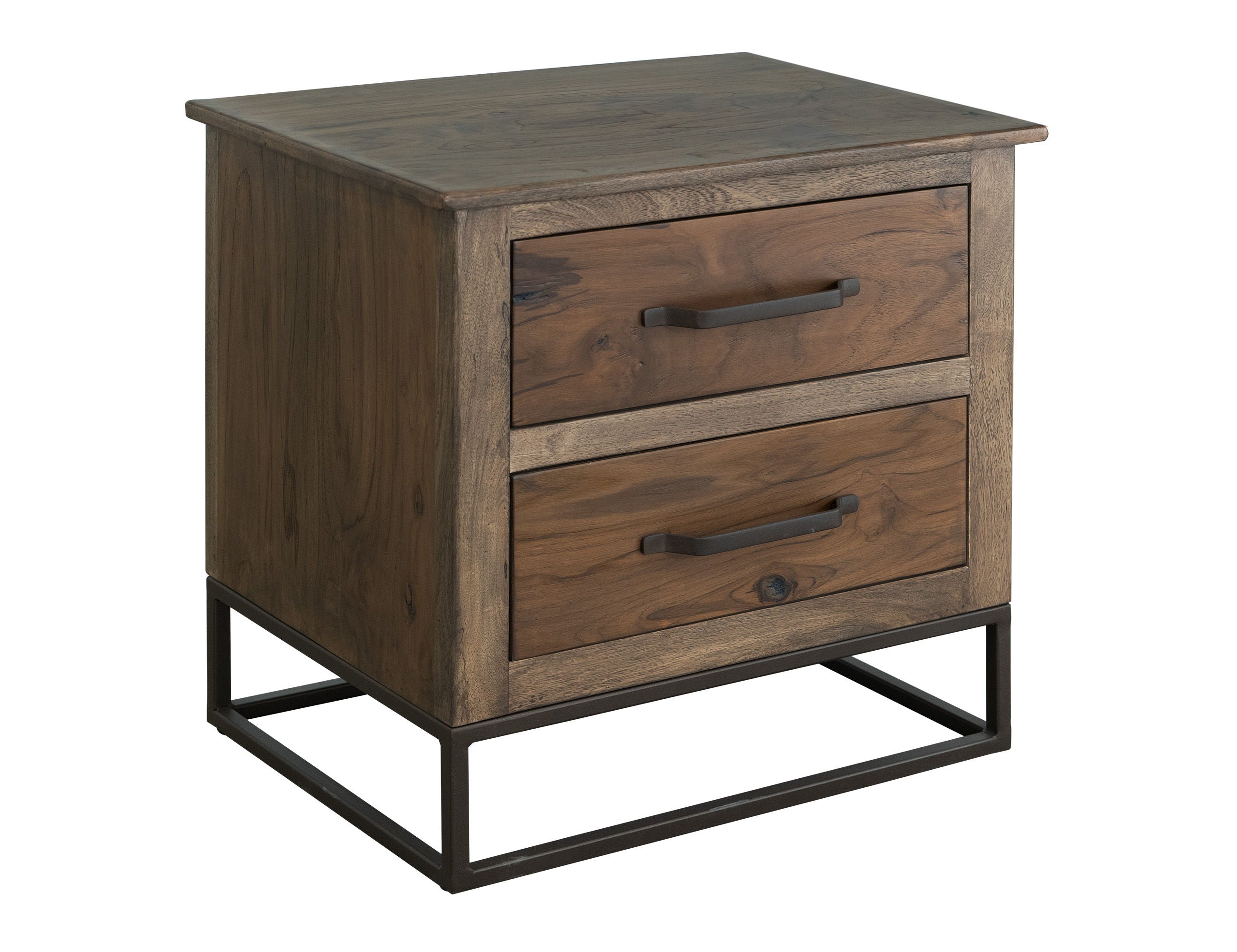 International Furniture Direct Natural Teca - Nightstand - Brown | Meri Furniture