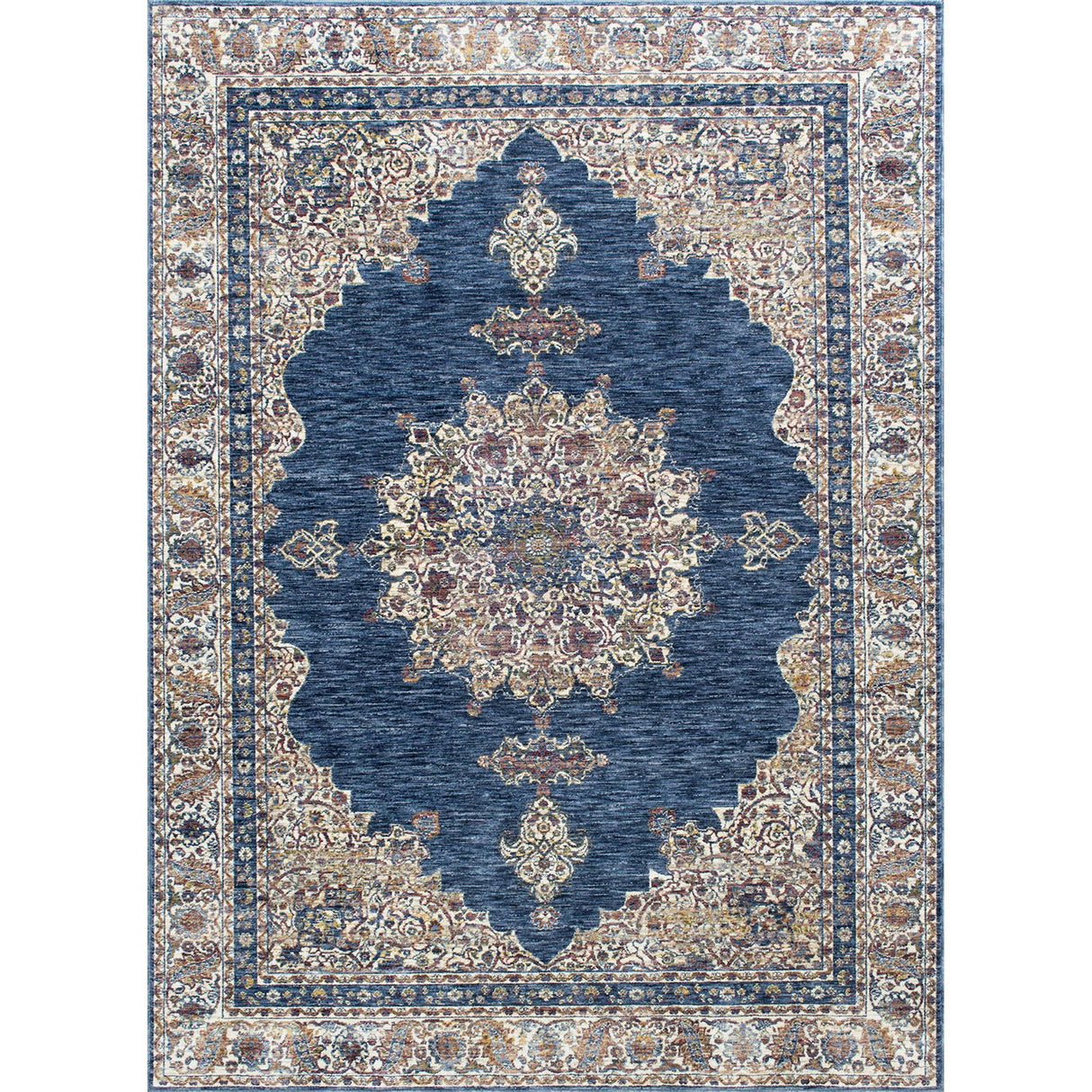 Payas - 5' x 7' Area Rug - Blue / Beige