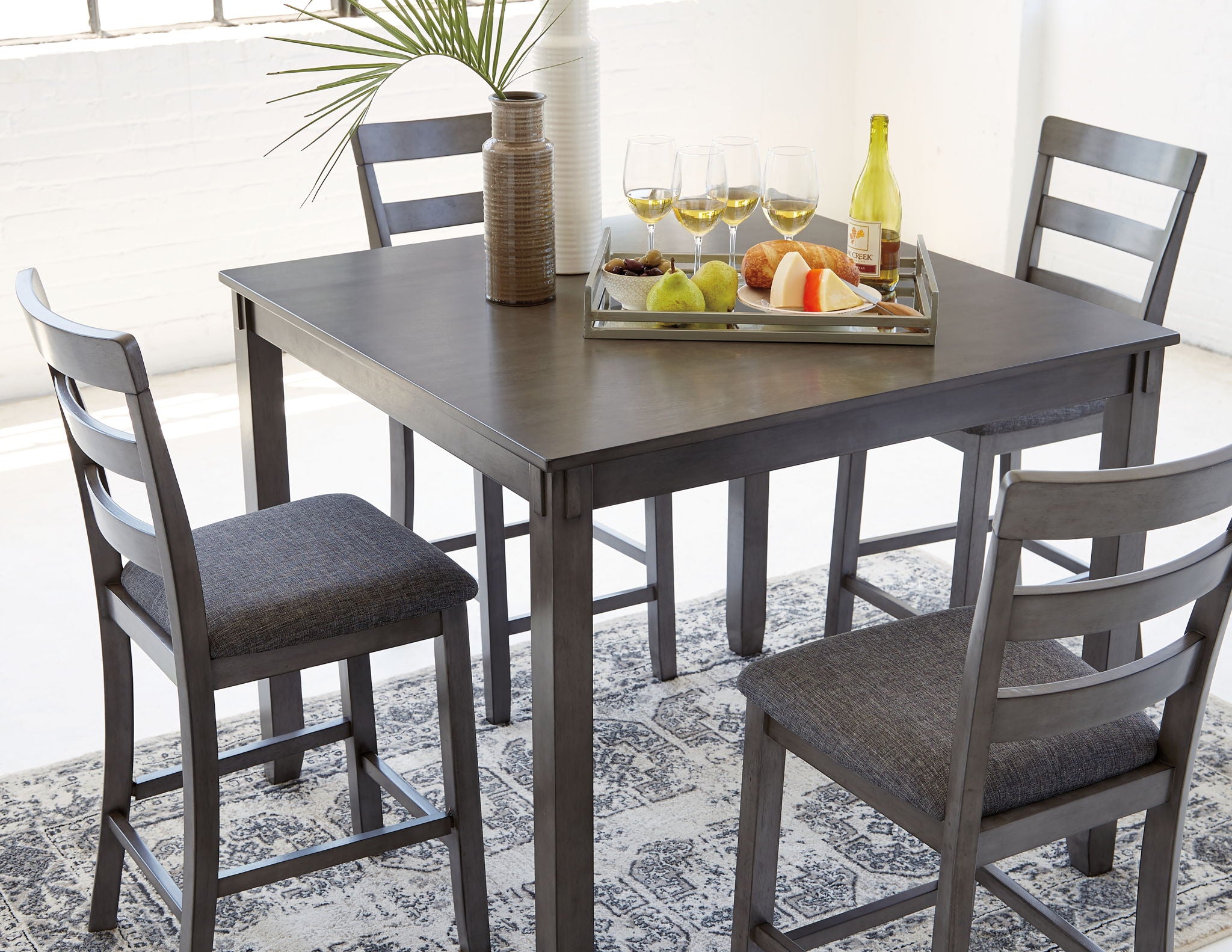 Bridson - Square Counter TBL Set (Set of 5) - Gray