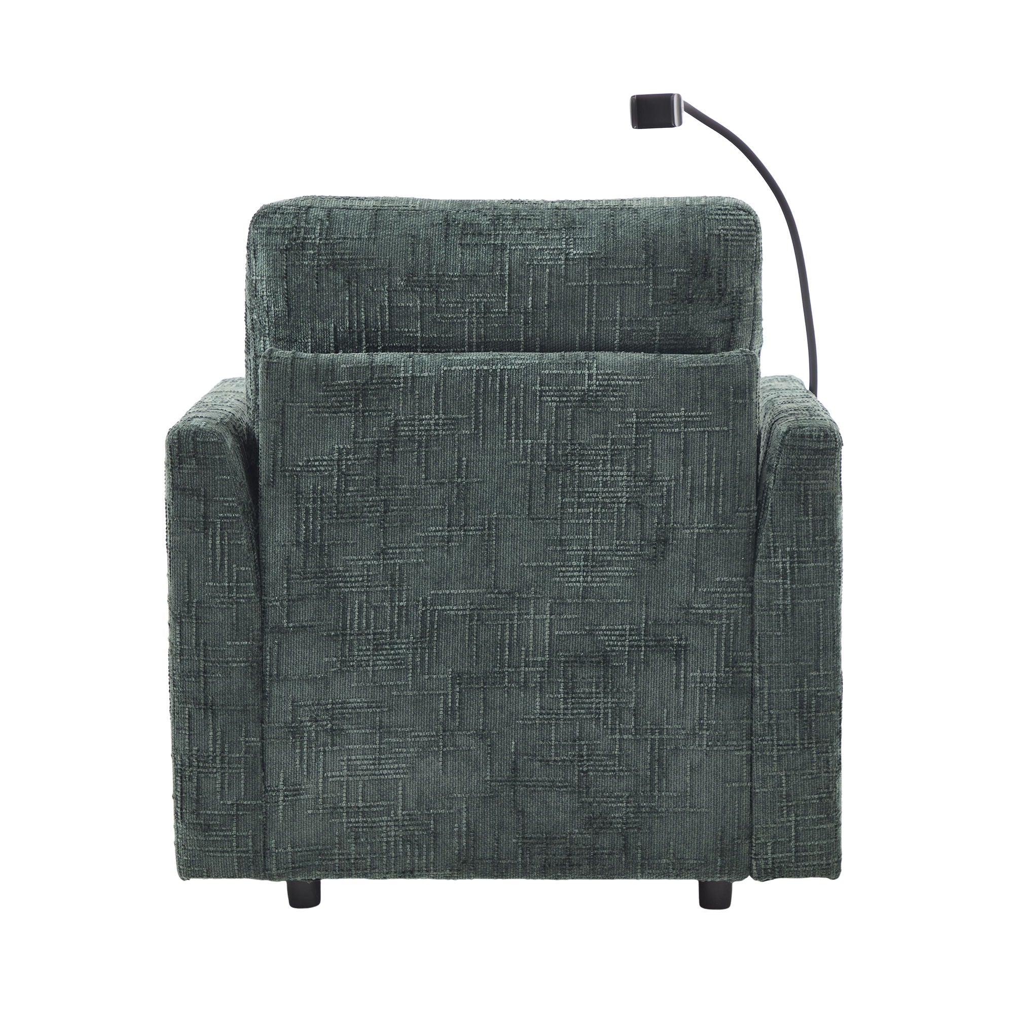 Multifunctional Chenille Recliner Sofa With Storage And Phone Bracket