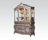 Hutch & Buffet • Hutch: Touch Light, 2 Glass Doors (Inside: 3 Compartments with 2 Glass Shelves)