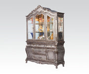 ACME Hutch & Buffet • Hutch: Touch Light, 2 Glass Doors (Inside: 3 Compartments with 2 Glass Shelves) | Meri Furniture