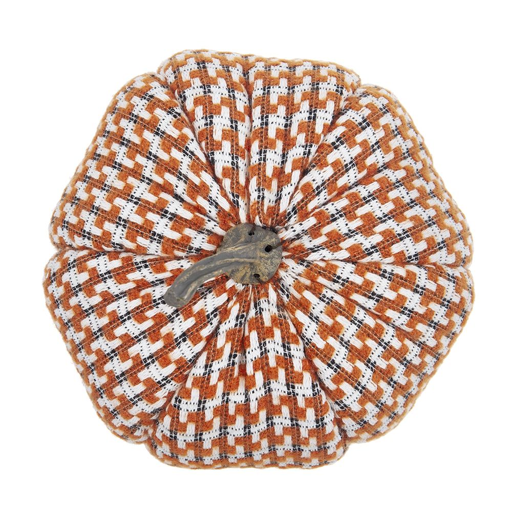 Pumpkin Ornament Decor For Holiday Harvest Festival Fall Festival & Thanksgiving (Set of 2) - Orange Multi