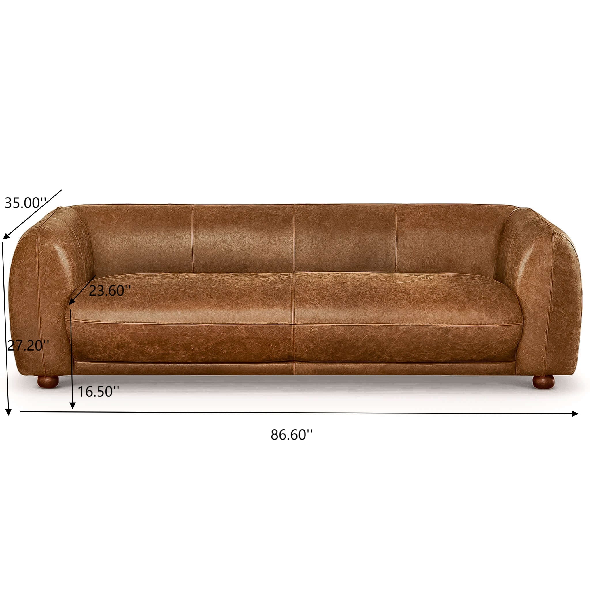 Marlon - Luxury Italian Leather Sofa