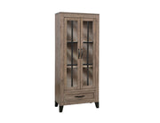 International Furniture Direct Blacksmith - Cabinet - Truffle Brown / Oil Black | Meri Furniture