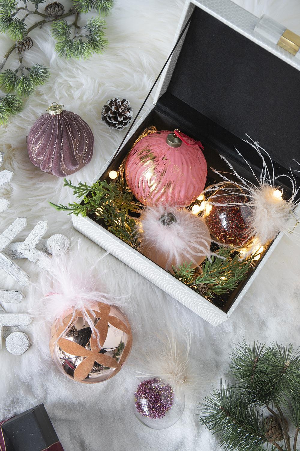 Christmas Ball Glass Decorative Hanging Ball Christmas Tree Ornaments For Holiday Party Decorations