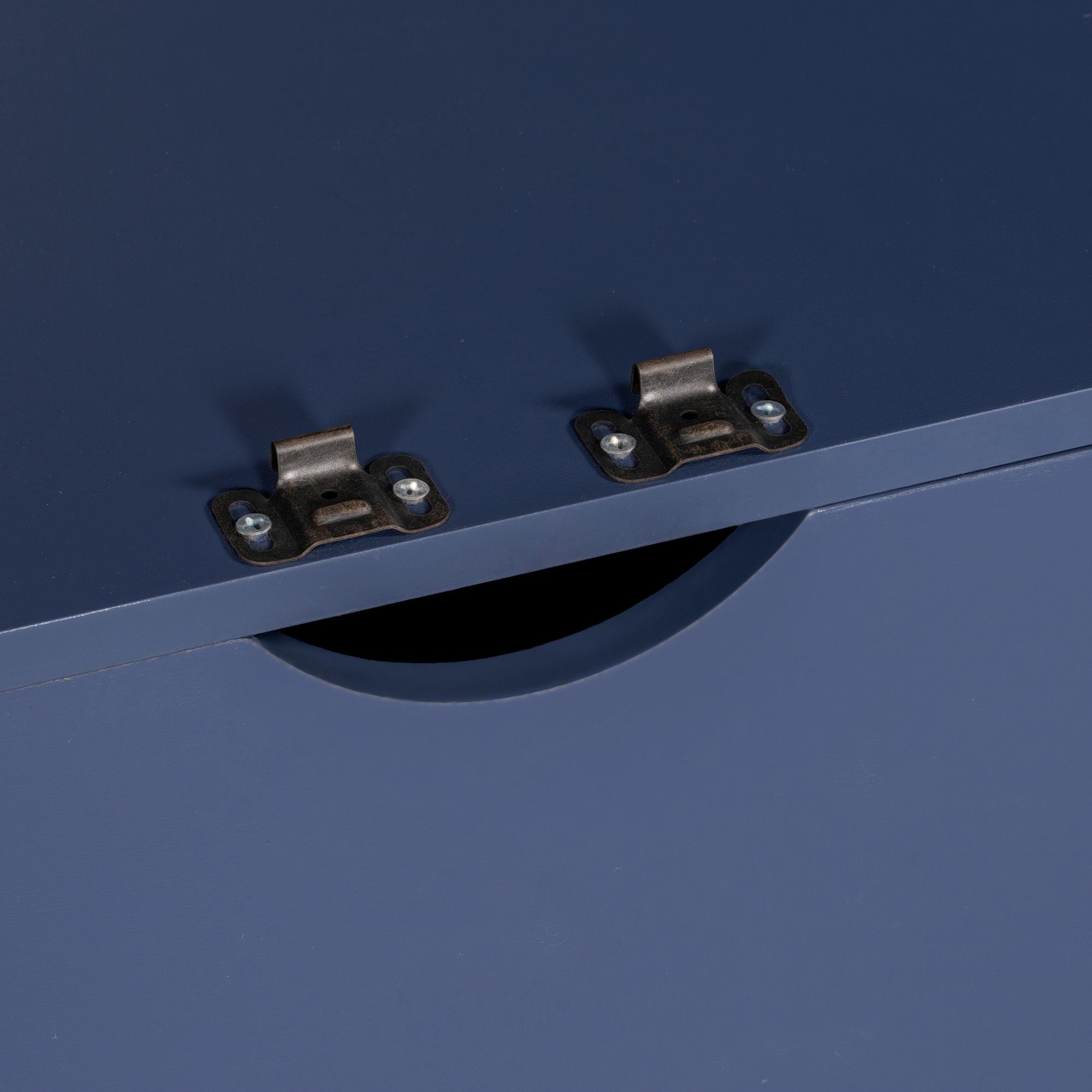 Kitchen Pantry, Freestanding Kitchen Storage Cabinet Display Cabinet With Glass Doors And 4 Built In Drawers For Living Room, Home Office - Blue