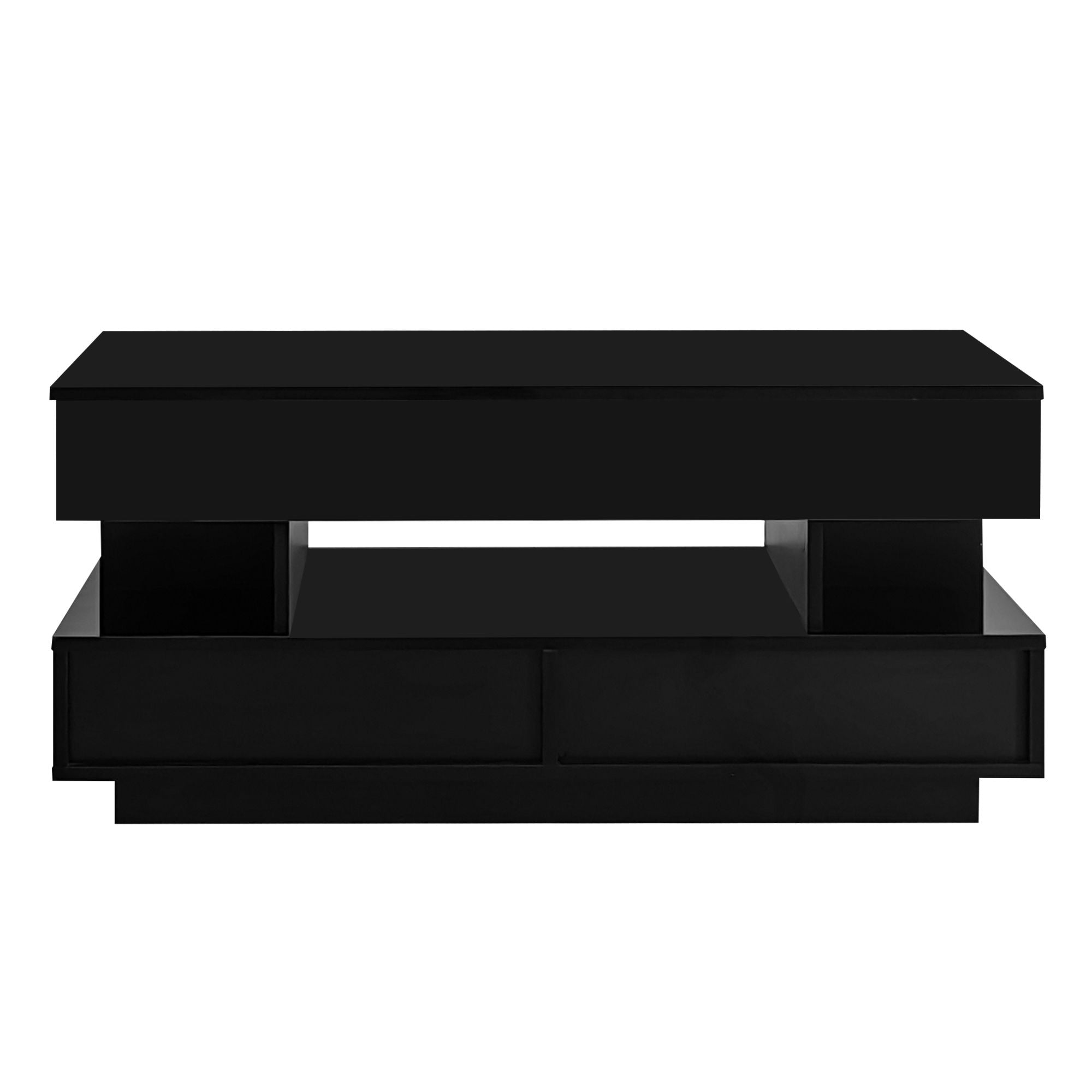 Multi Functional Lift Top Coffee Table With 2 Drawers