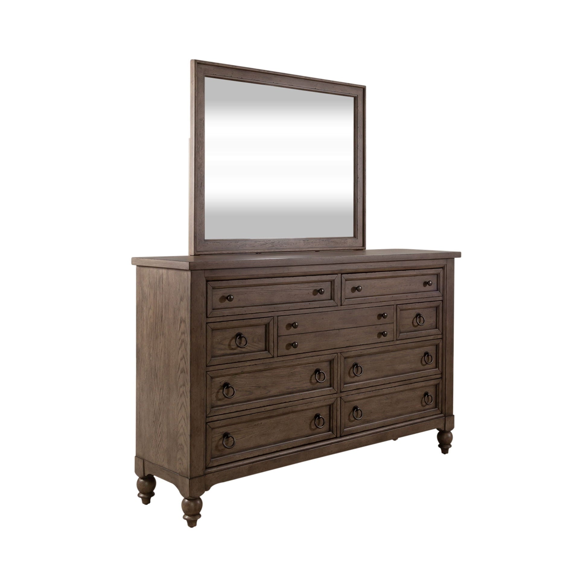 Liberty Furniture Americana Farmhouse - Dresser & Mirror | Meri Furniture