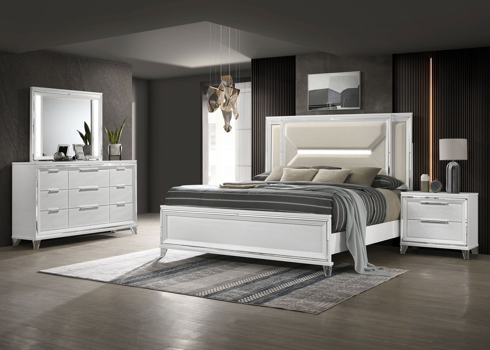 Coaster Fine Furniture Marmore - Bedroom Set | Meri Furniture