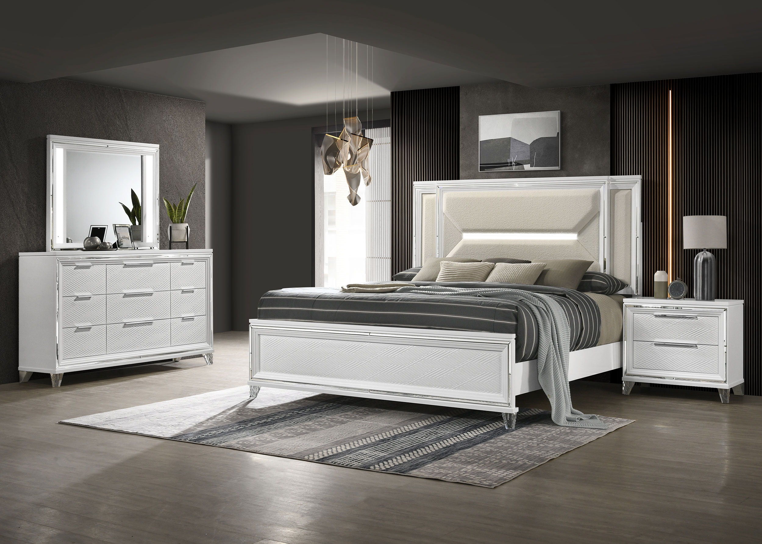 Coaster Fine Furniture Marmore - Bedroom Set | Meri Furniture