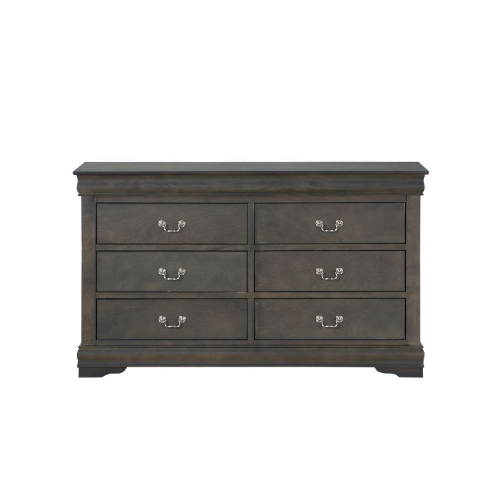 ACME Bring casual elegance into your home with the Louis Phillipe dresser. This dresser is a piece that offers any bedroom a sophisticated look. | Meri Furniture