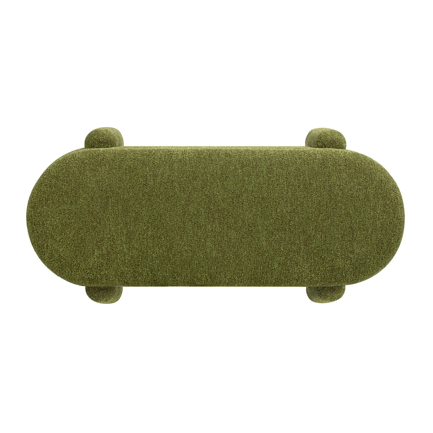 Hugo - Oval Fully Upholstered Storage Bench