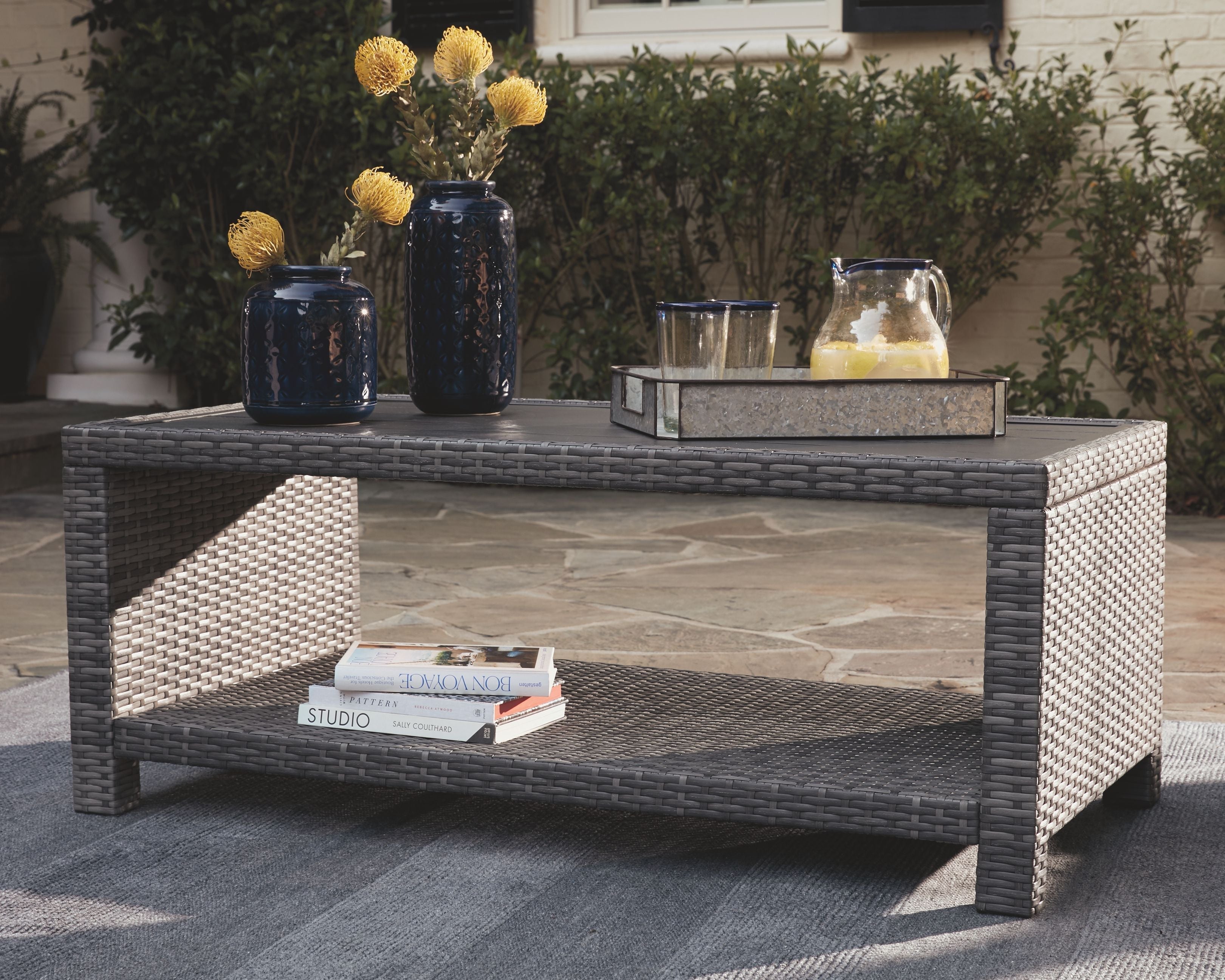 Ashley Furniture Salem - Gray - Rectangular Cocktail Table | Meri Furniture