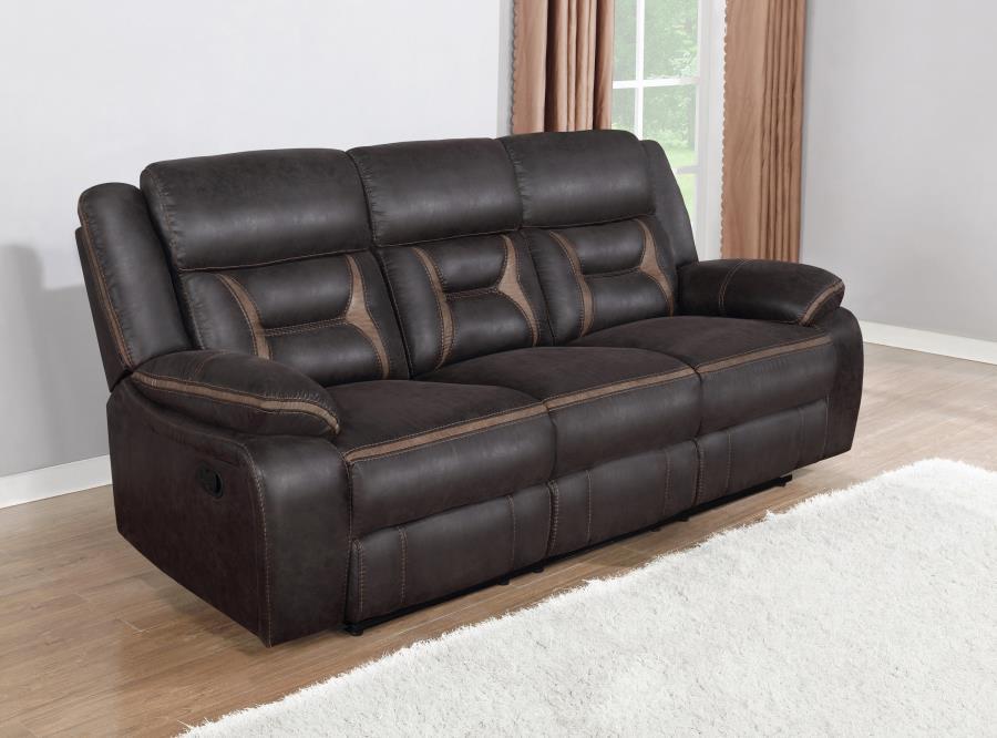 Coaster Fine Furniture Greer - Upholstered Reclining Sofa Set | Meri Furniture